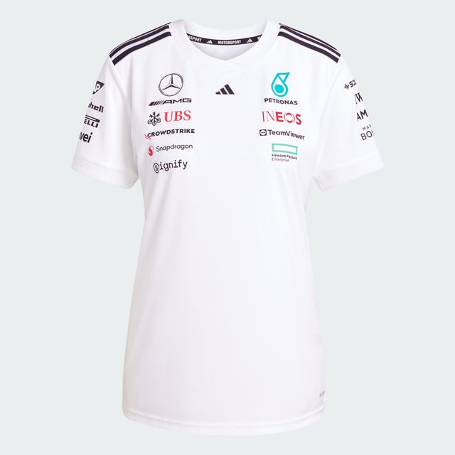 T-shirt dam, Förare, Mercedes-AMG F1 - vit, XXL