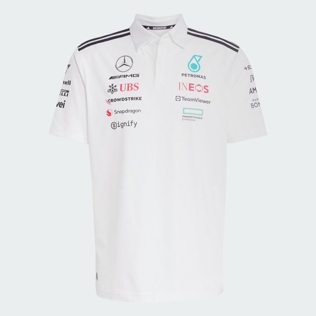 Pikétröja, herr, Team, Mercedes-AMG F1 - vit, M