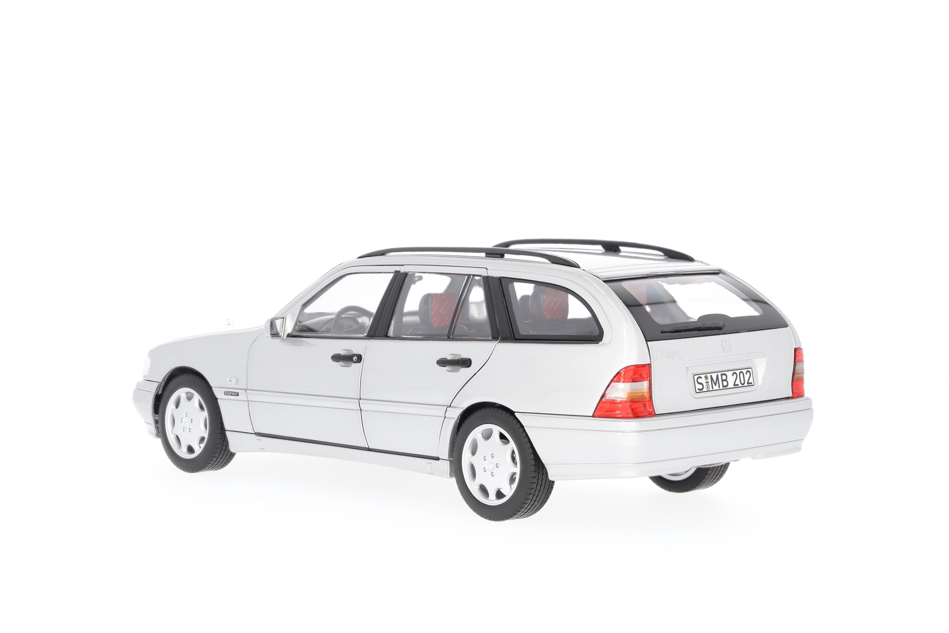 C 200 Kombi S 202 (1997–2001) - briljantsilver, Norev, 1:18