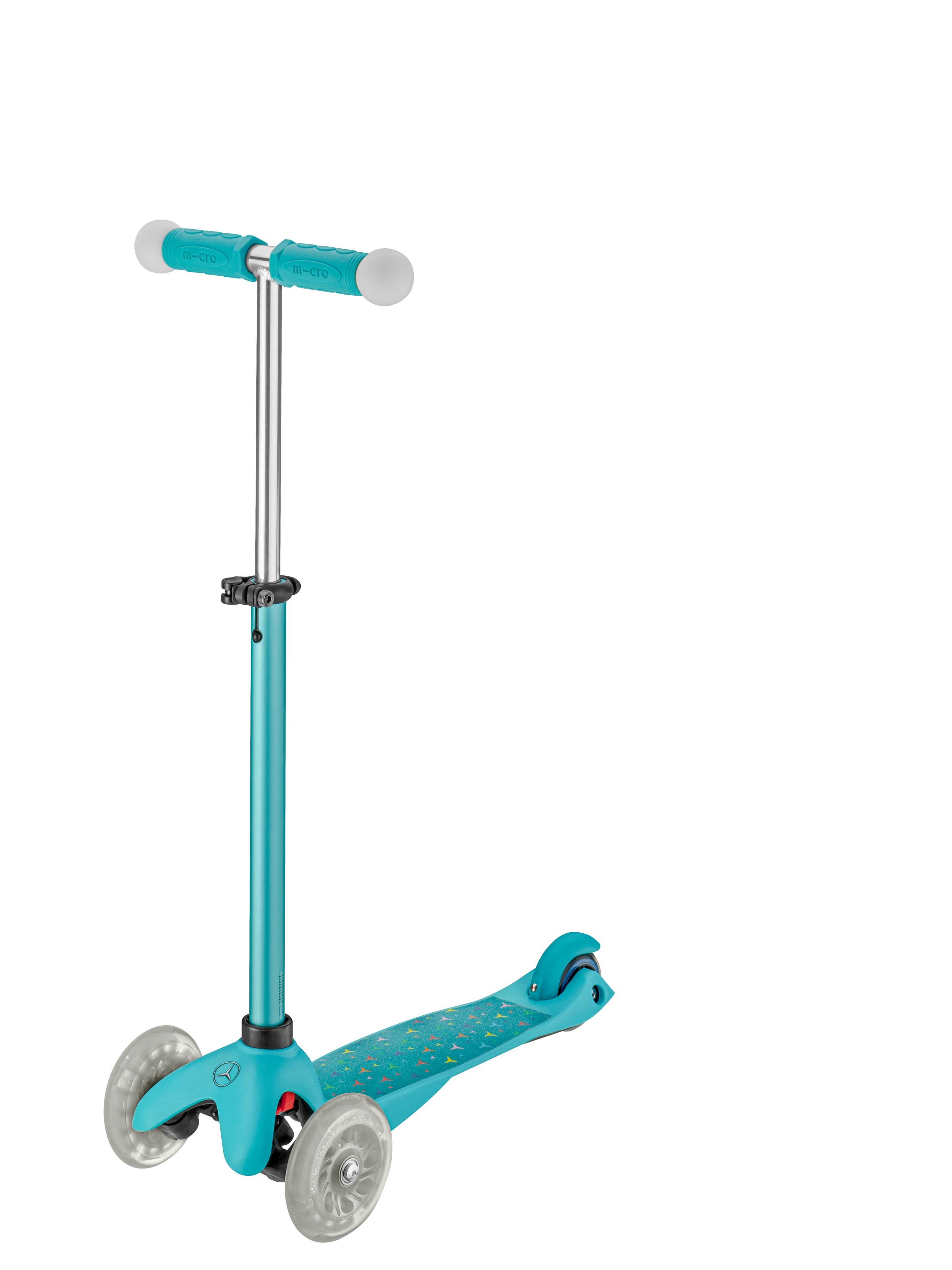 Sparkcykel barn, 4 i 1 - mint / svart, Aluminium / Plast, Micro Mobility