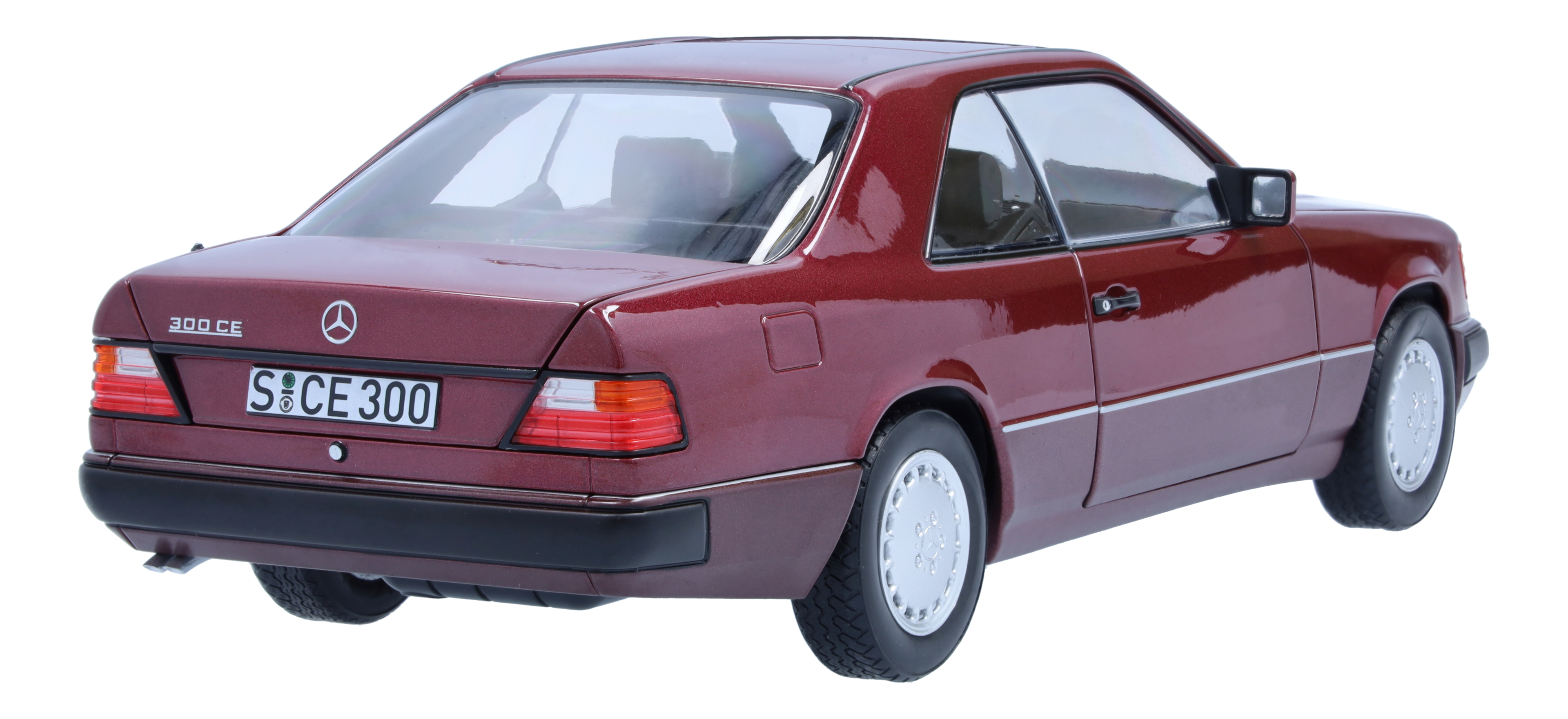 300 CE-24 coupé C124 (1988–1992) - almandinröd, Norev, 1:18