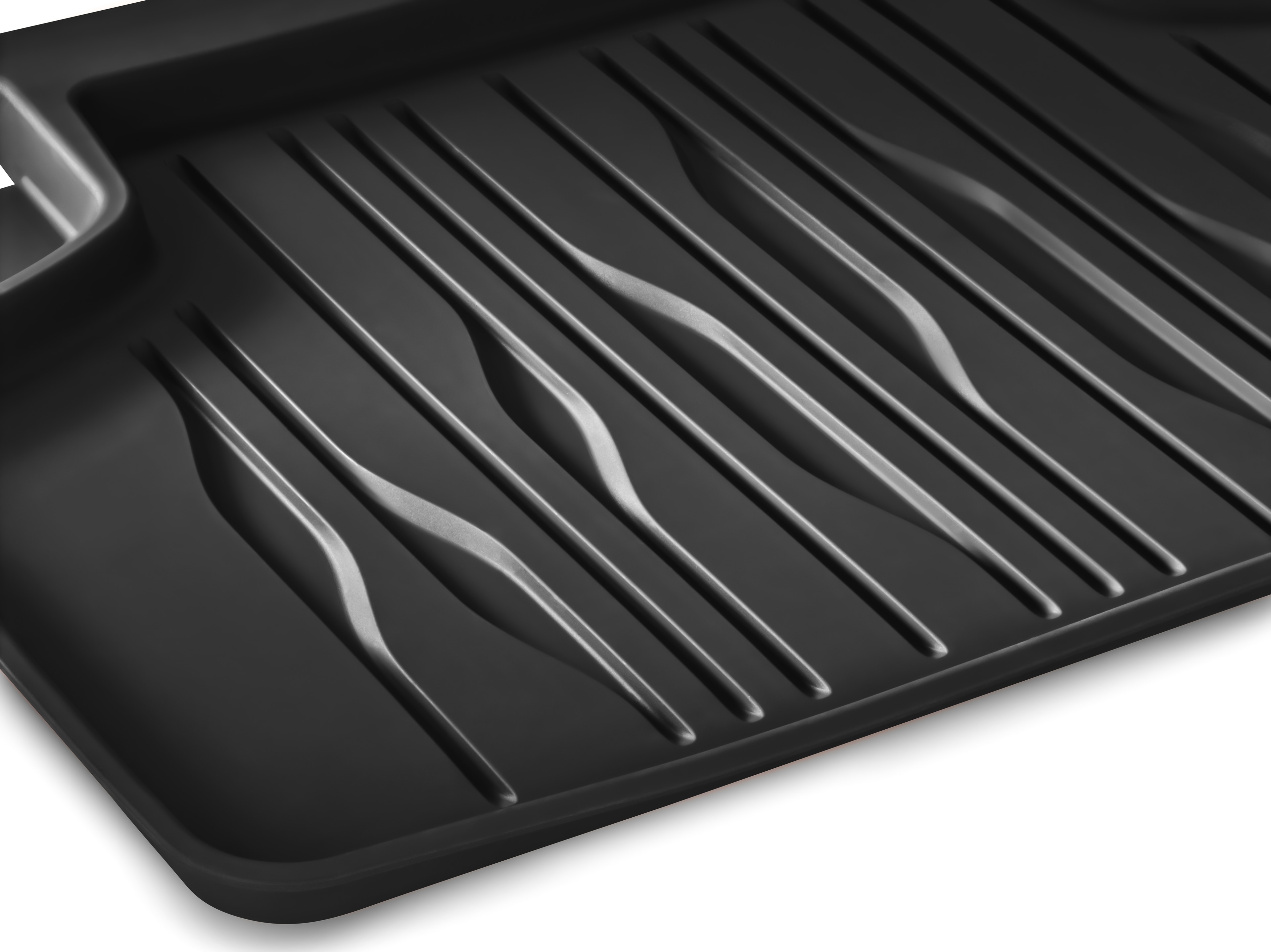 Allvädersmattor Dynamic Lines, Baksäte, 2-delad - Vänsterstyrda/högerstyrda bilar, svart
