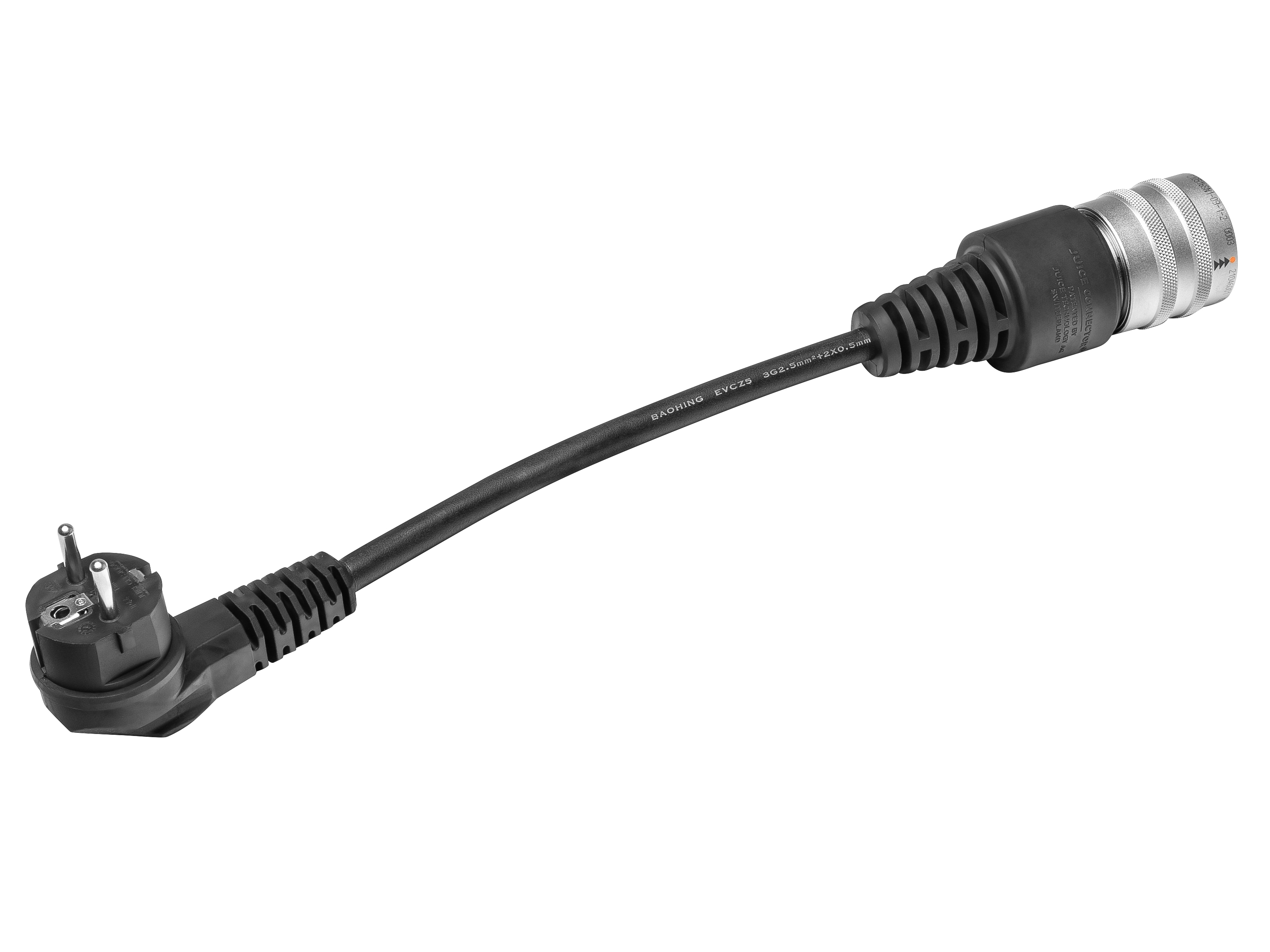Flexibelt laddningssystem, Adapter, Typ E/F (EU) - svart