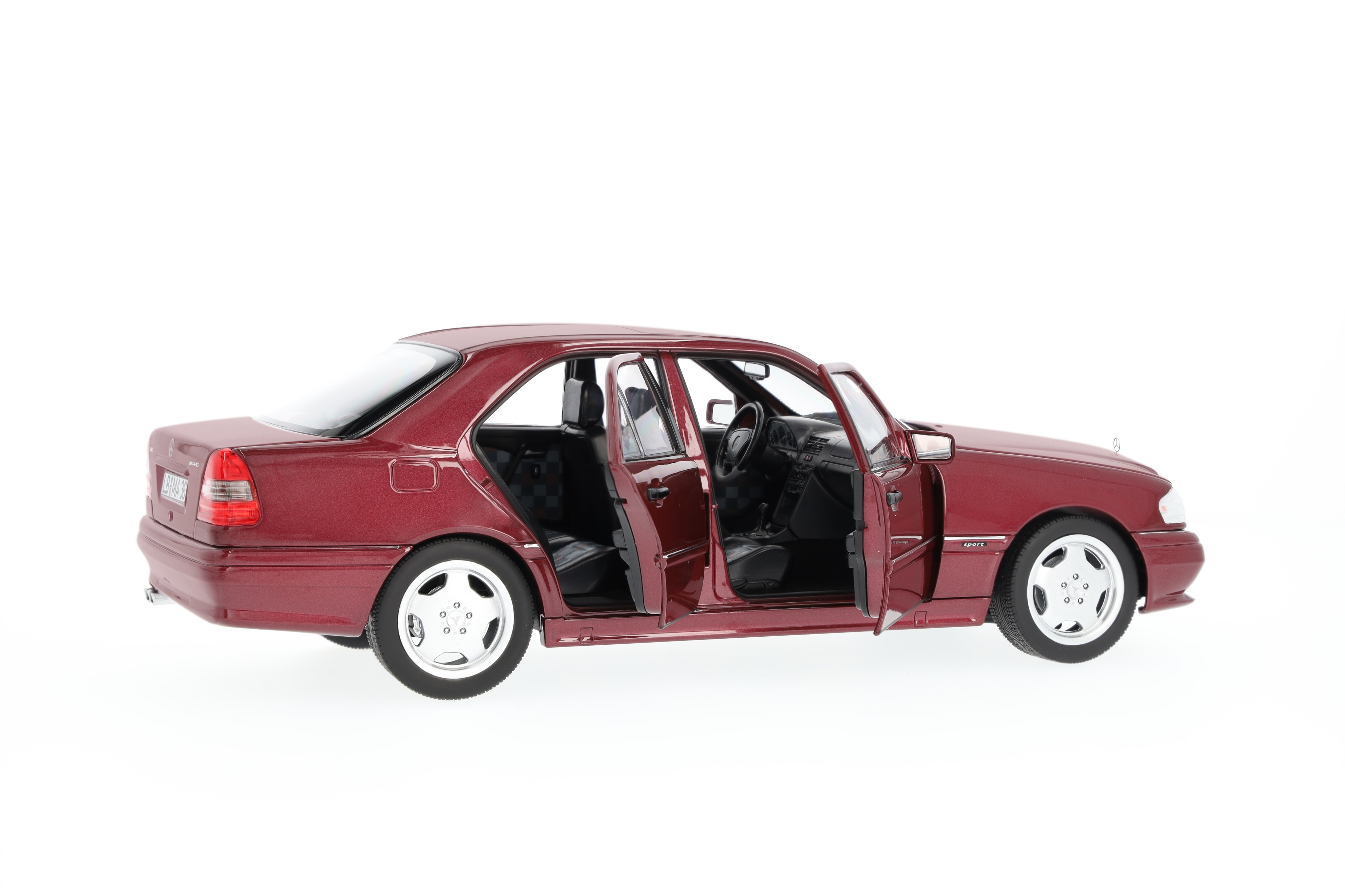C 36 AMG Sedan W 202 (1993–1997) - almandinröd, Norev, 1:18