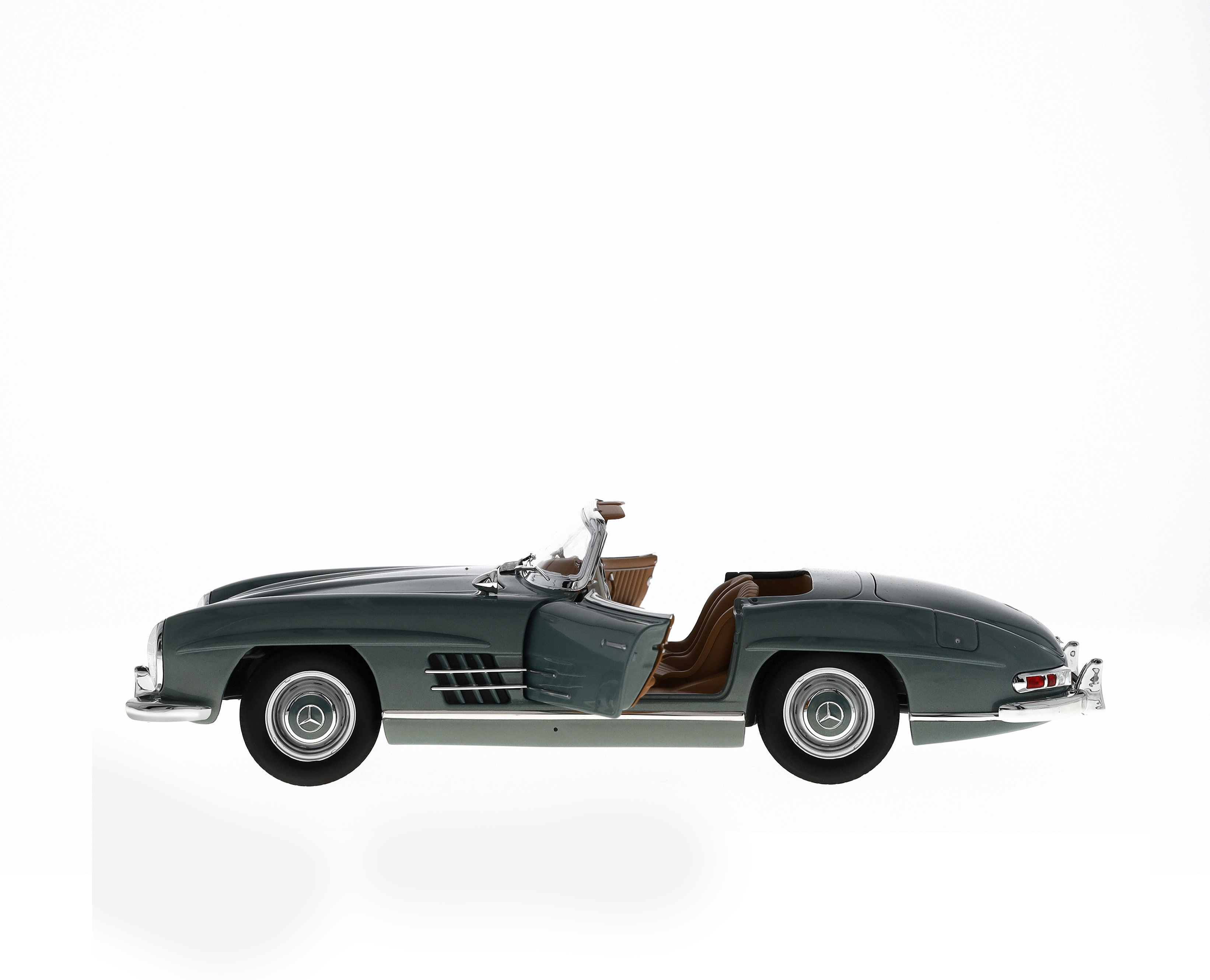 300 SL Roadster W 198 II (1957–1963) - ljusgrön, Norev, 1:18