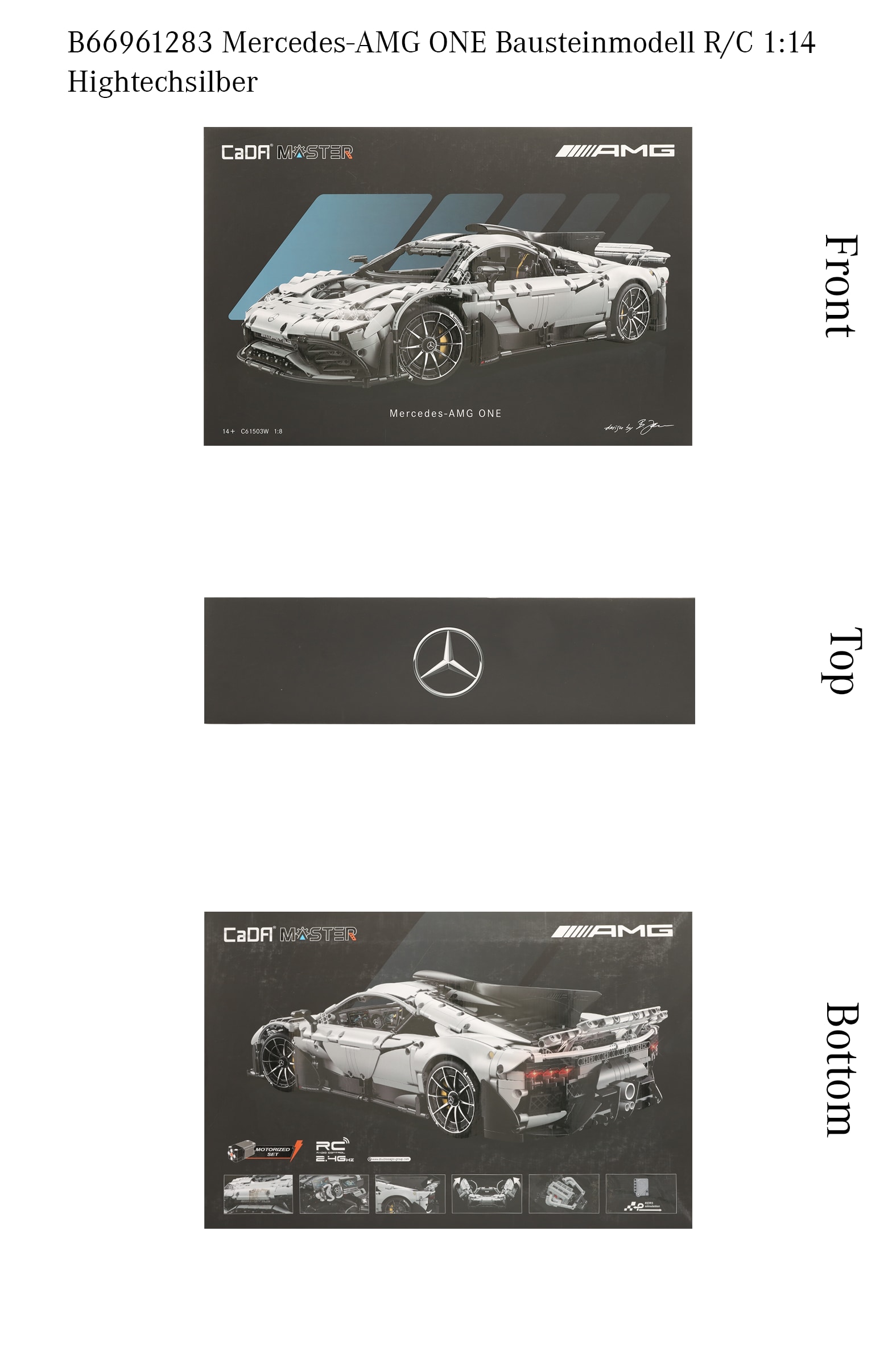 Mercedes-AMG ONE, Klämkomponent R/C-modell, . - vit, CaDa, 1:8