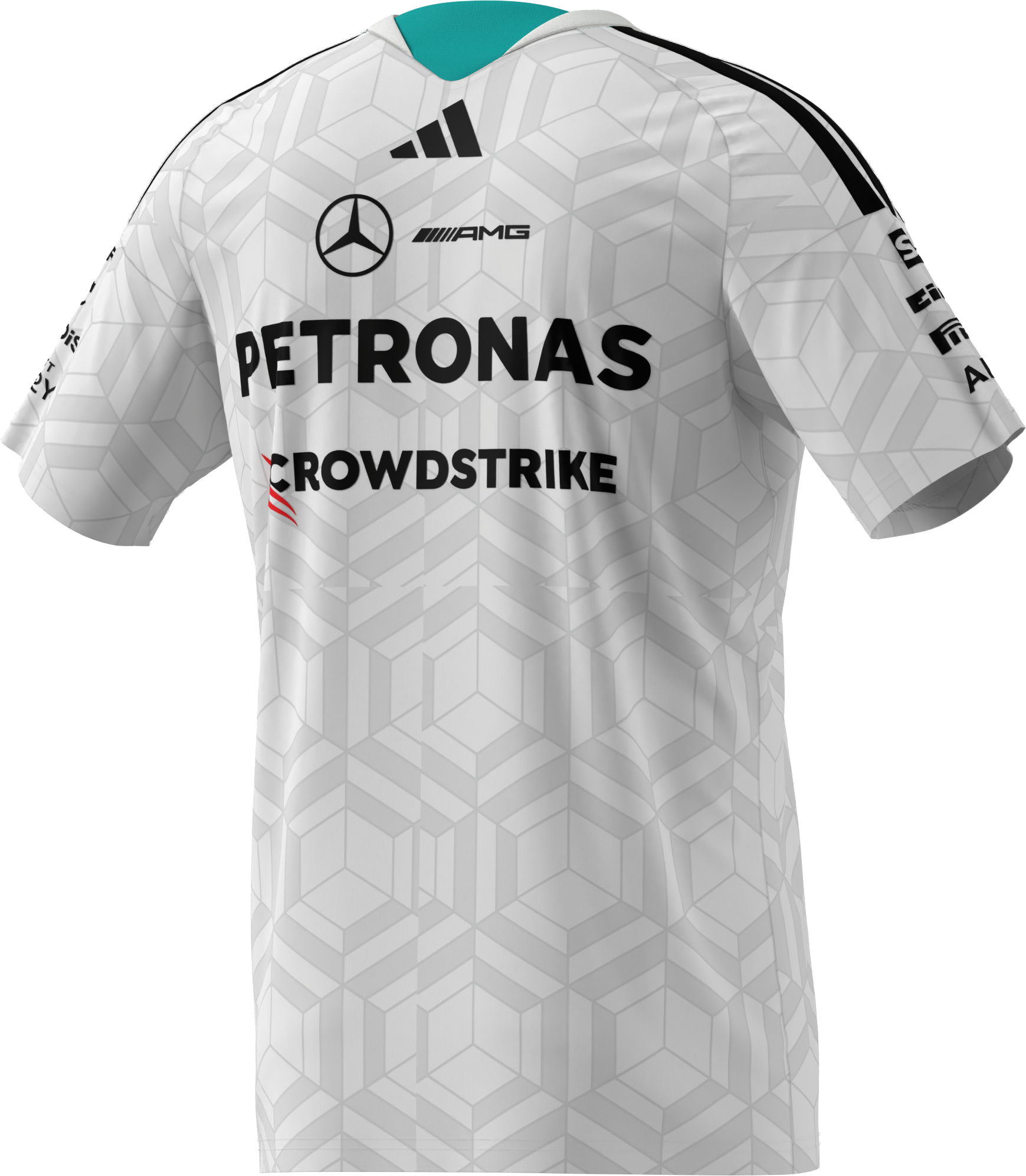 T-shirt herrar, Förare, Mercedes-AMG F1 - vit, S