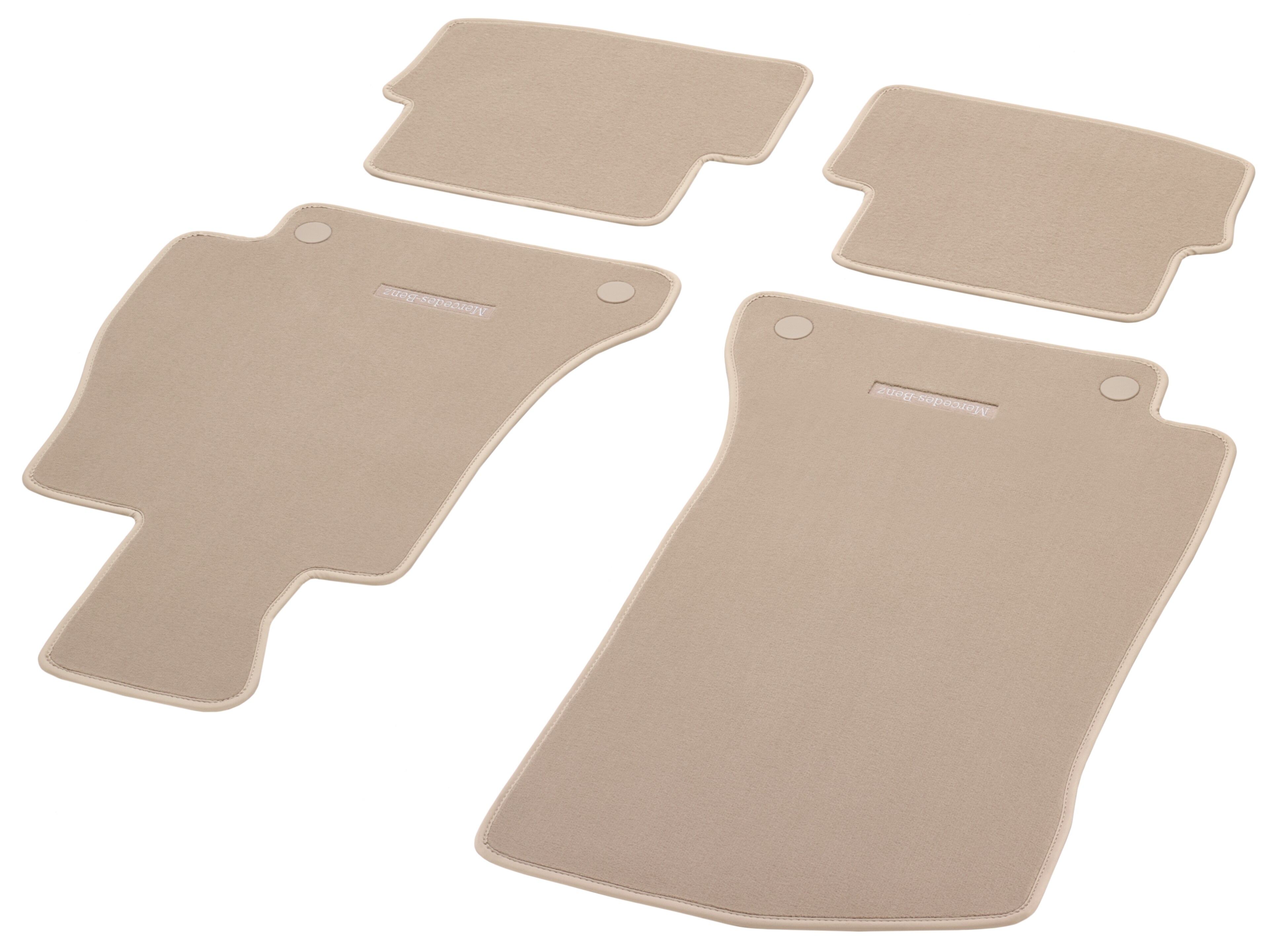Bilmattor CLASSIC, Set, 4-delat - Högerstyrda bilar, sidenbeige