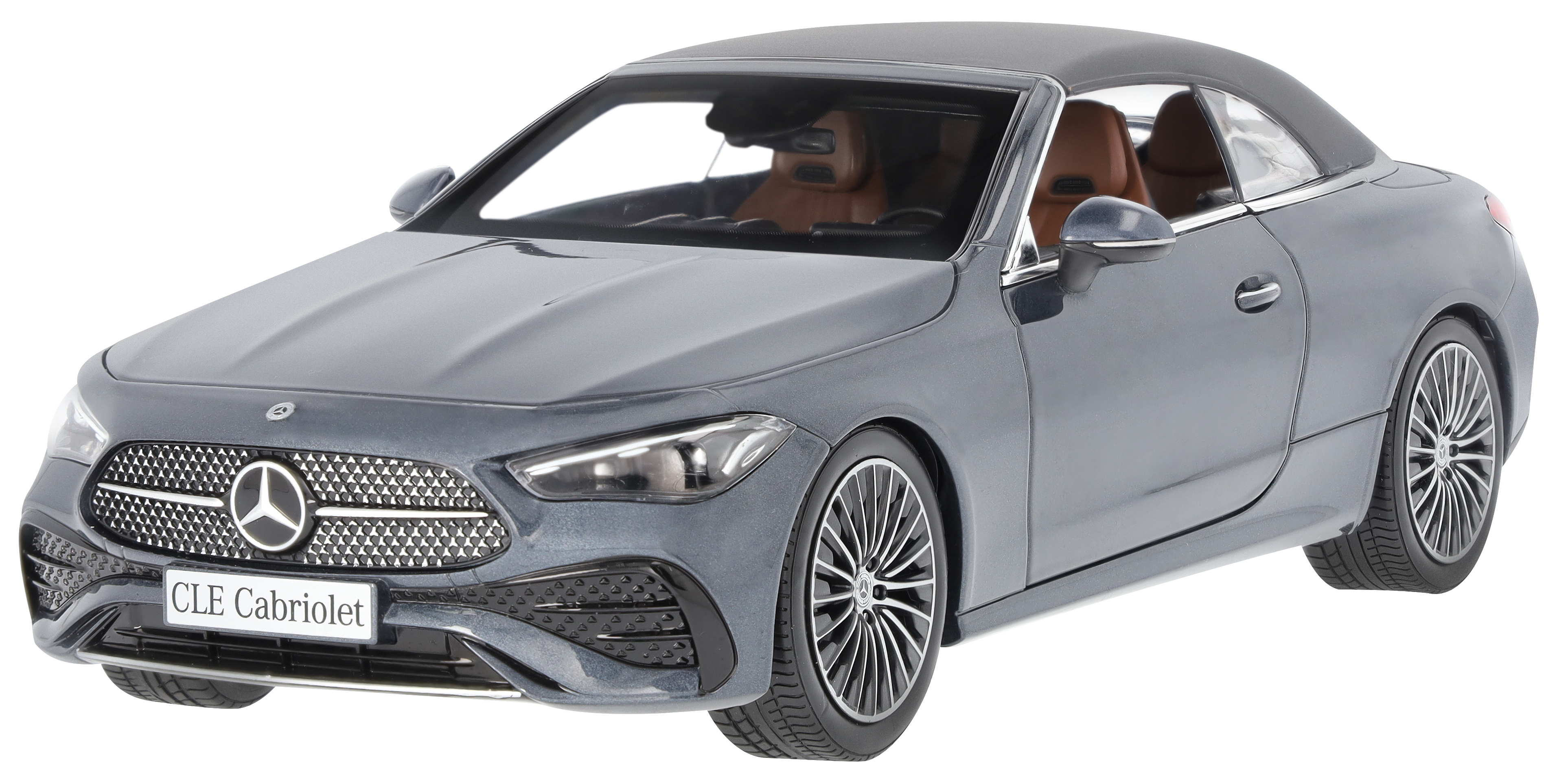 CLE Cabriolet, AMG Line, A236 - grafitgrå, Norev, 1:18