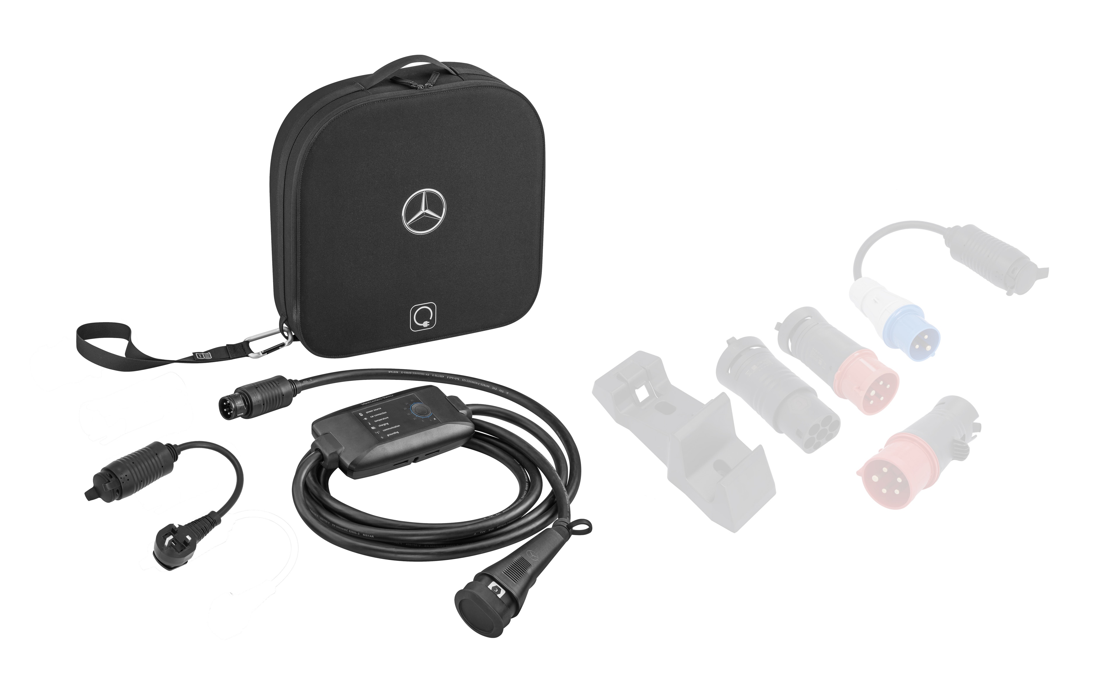 Flexibelt laddningssystem Pro, Ställ in UK, Väggmonterad laddningsbox - Plast, svart, Vänsterstyrda/högerstyrda bilar