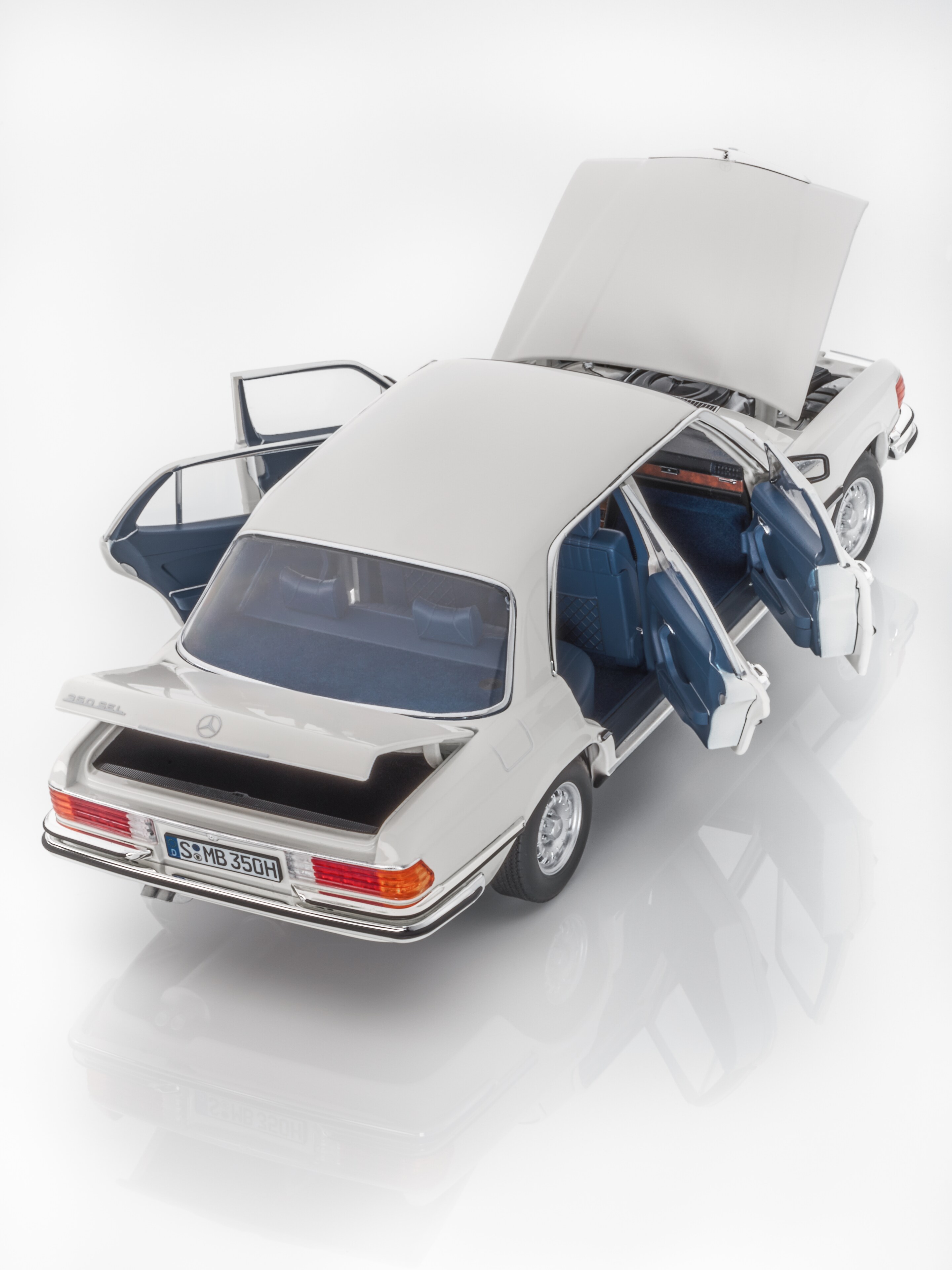 450 SEL W 116 (1976–1980) - vit, Norev, 1:18