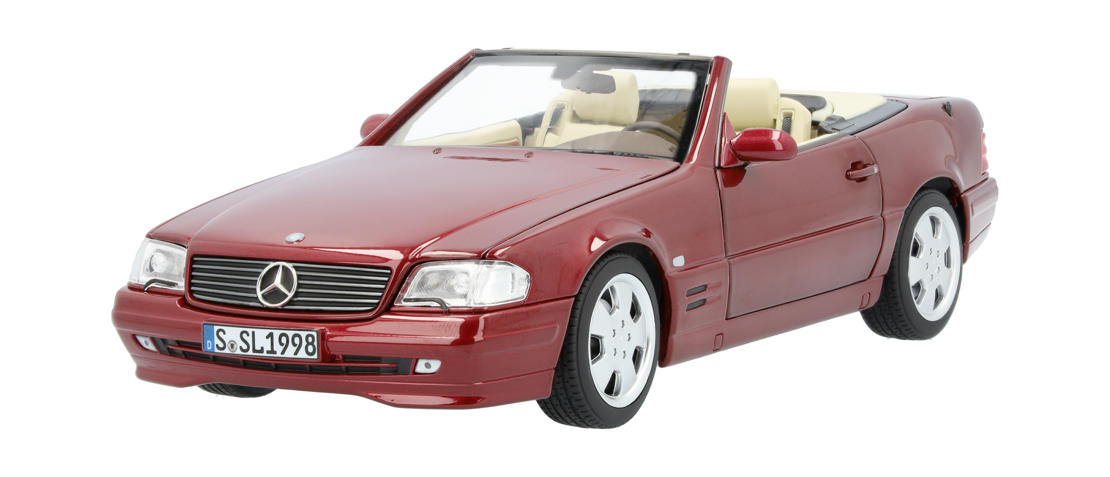 SL 500 R129 (1998–2001) - bärnstensröd, Norev, 1:18