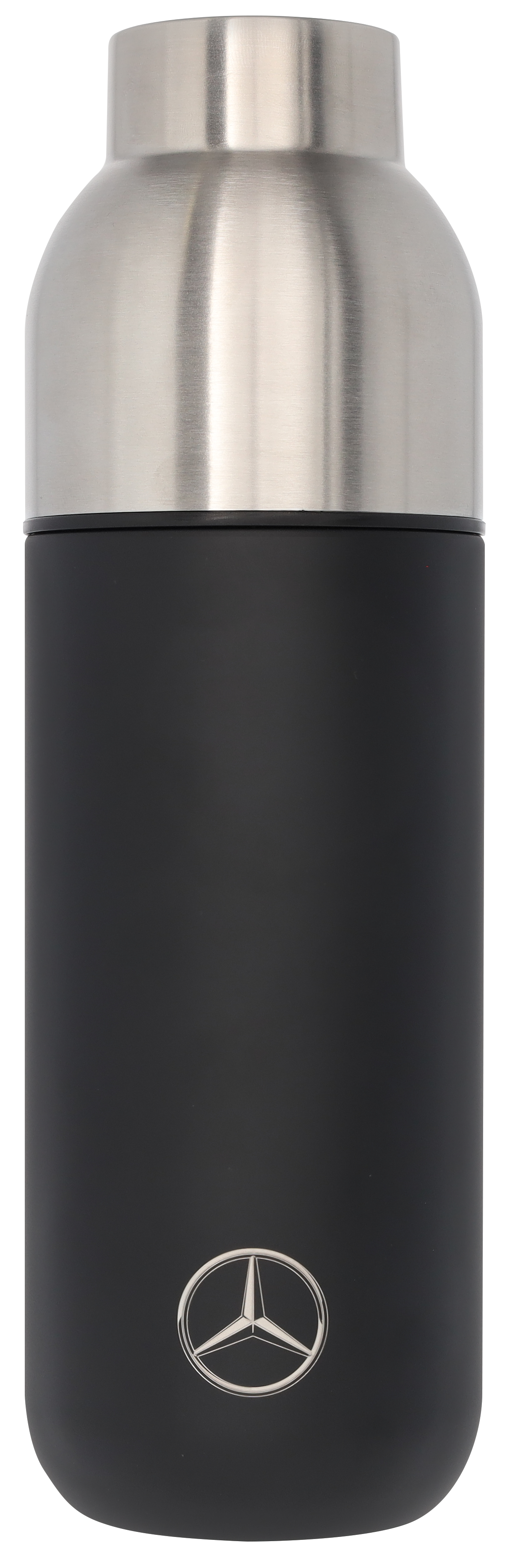 Isolerad flaska med kopp - svart, Rostfritt stål / Polypropylen, Stelton, 750 ml