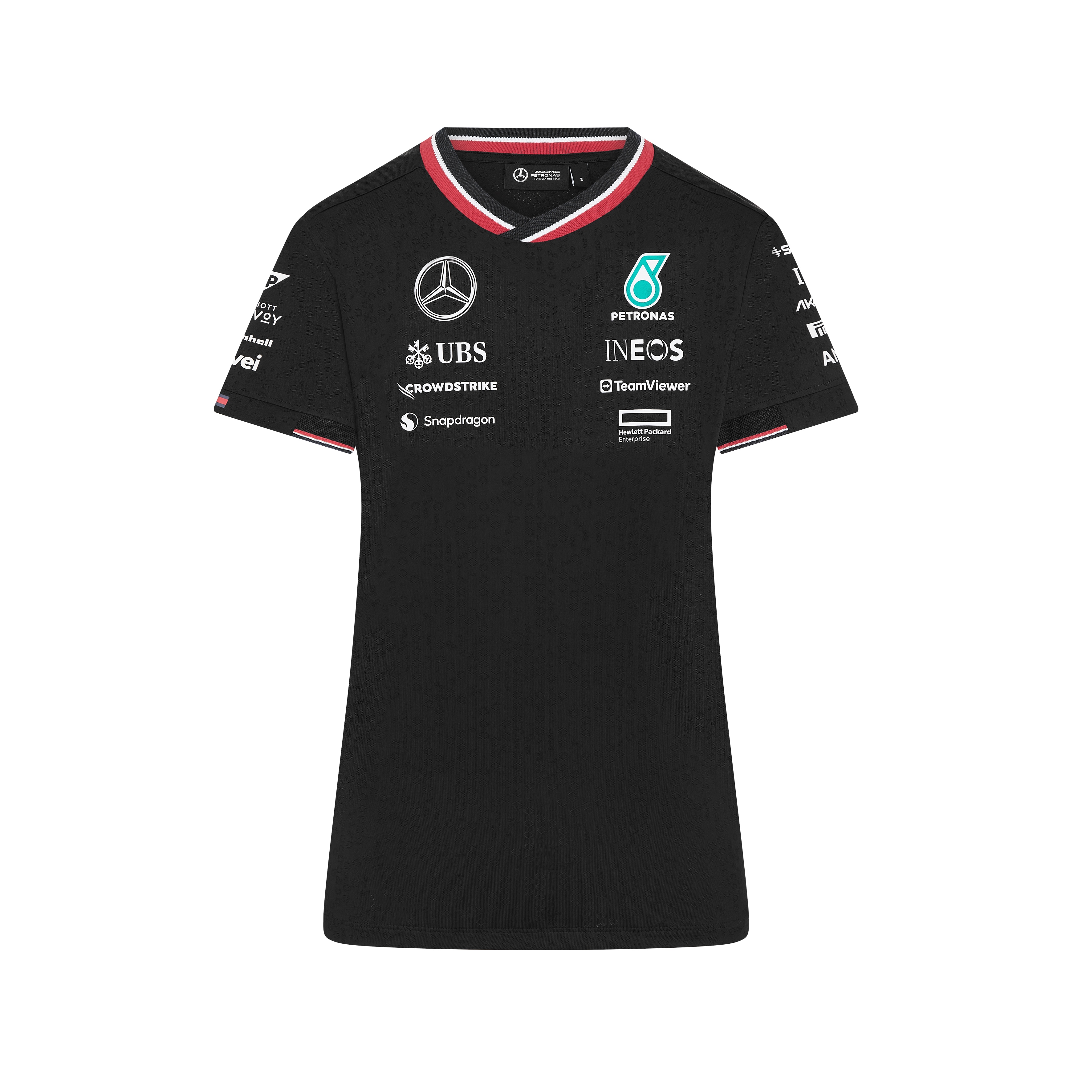 T-shirt dam, Förare, Mercedes-AMG F1 - svart, L