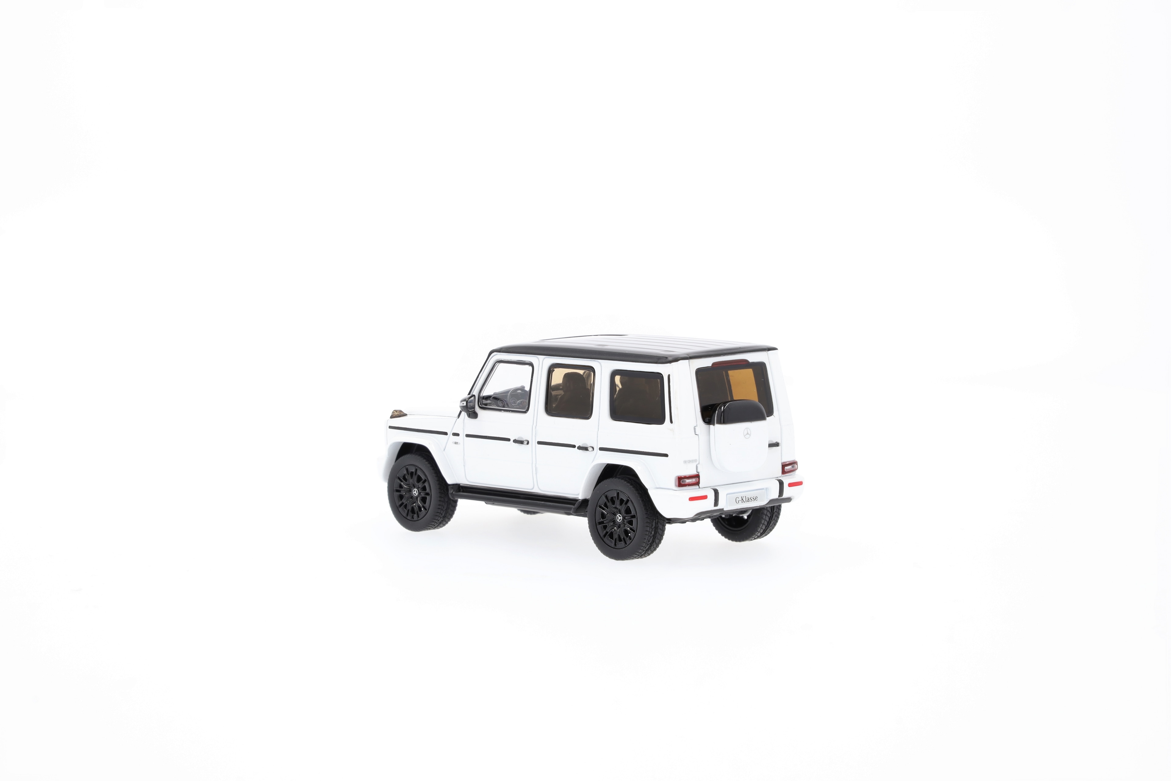 G 580 med EQ-teknik, Terrängbil, AMG Line, N465 - MANUFAKTUR opalitvit bright, Norev, 1:43
