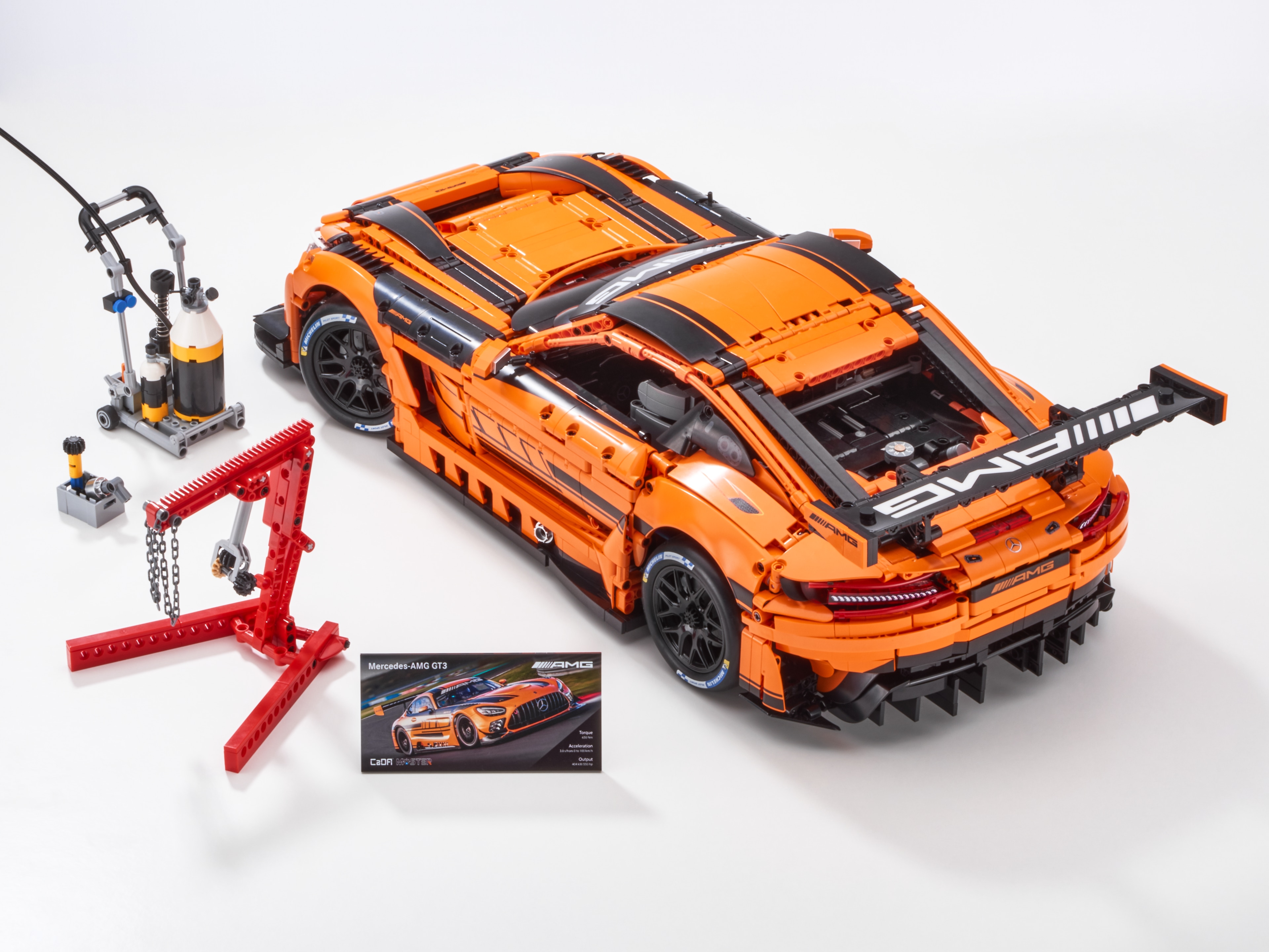 Mercedes-AMG GT3, Klämkomponentmodell, C190 - orange, CaDa, 1:8