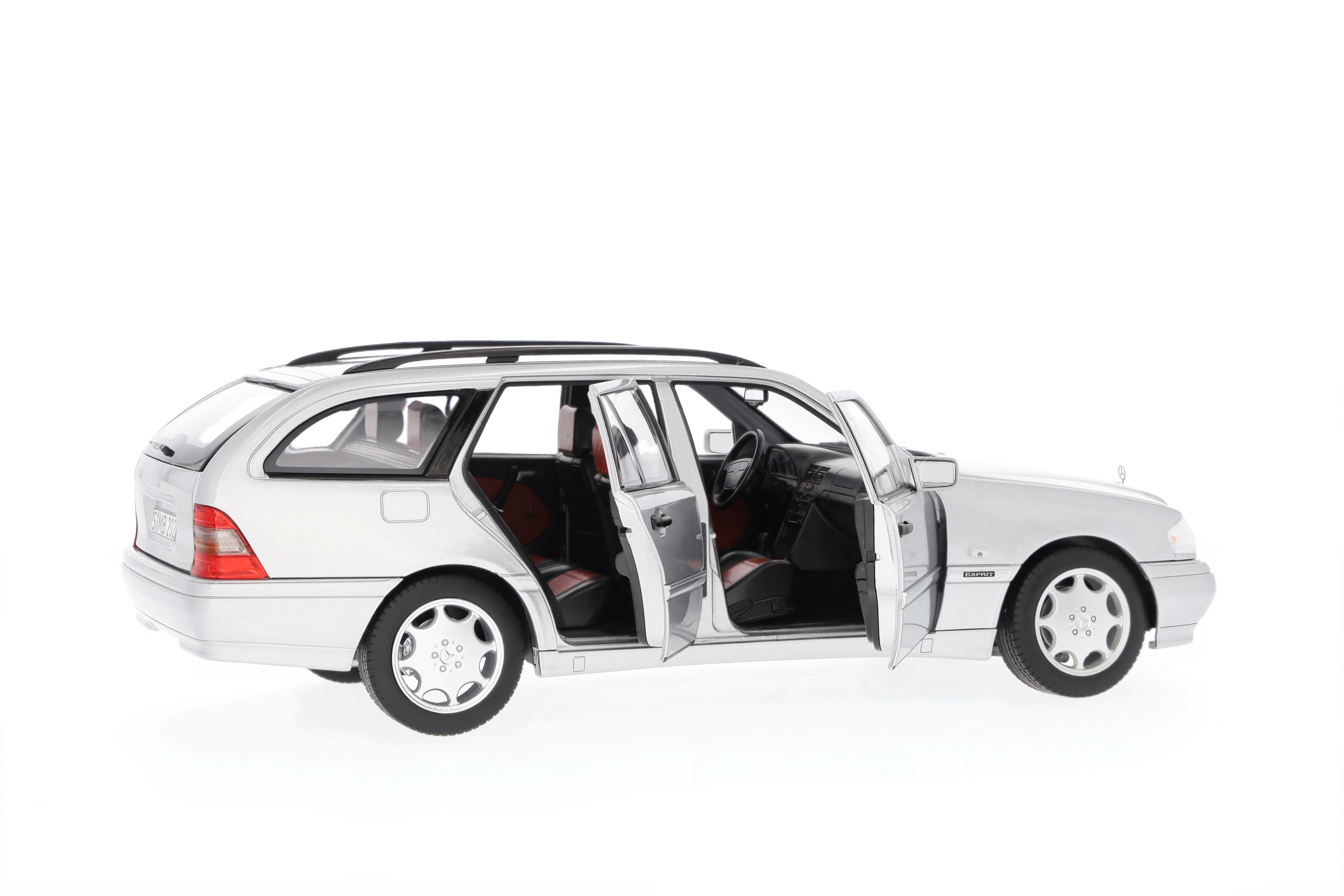 C 200 Kombi S 202 (1997–2001) - briljantsilver, Norev, 1:18