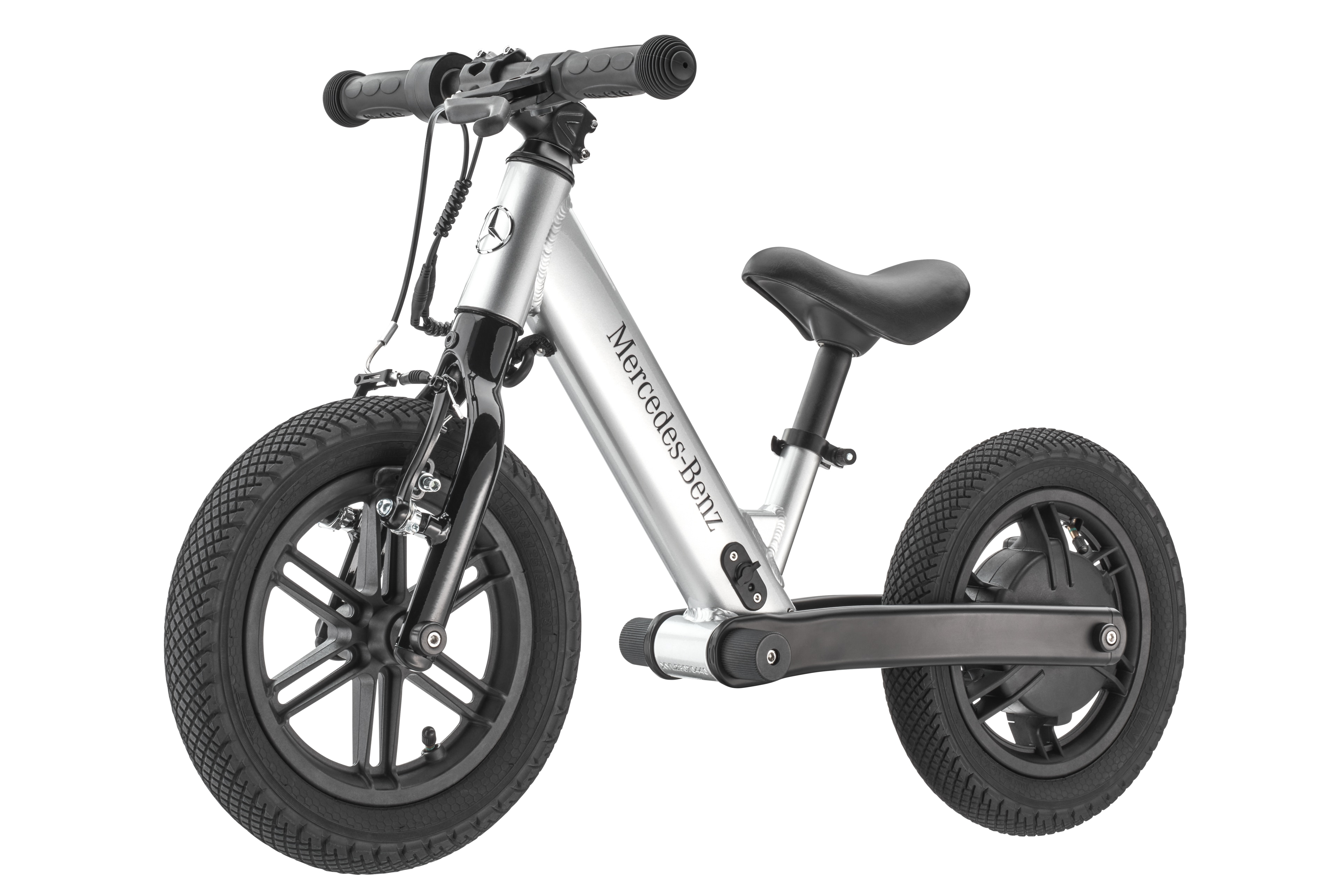 Springcykel barn, E-Balance - silverfärg, Aluminium, Micro Mobility