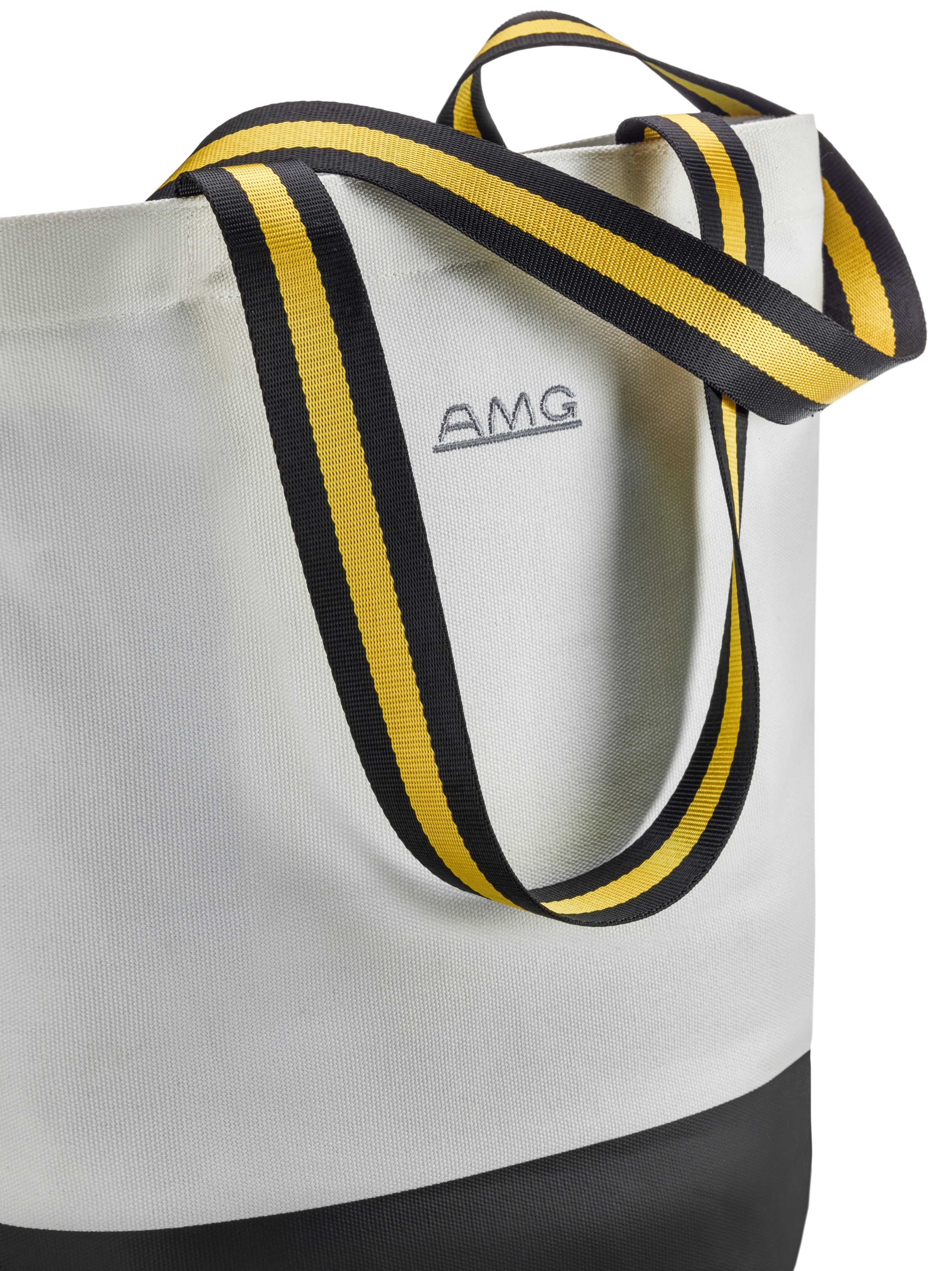 AMG shoppingväska - offwhite / svart, Bomull