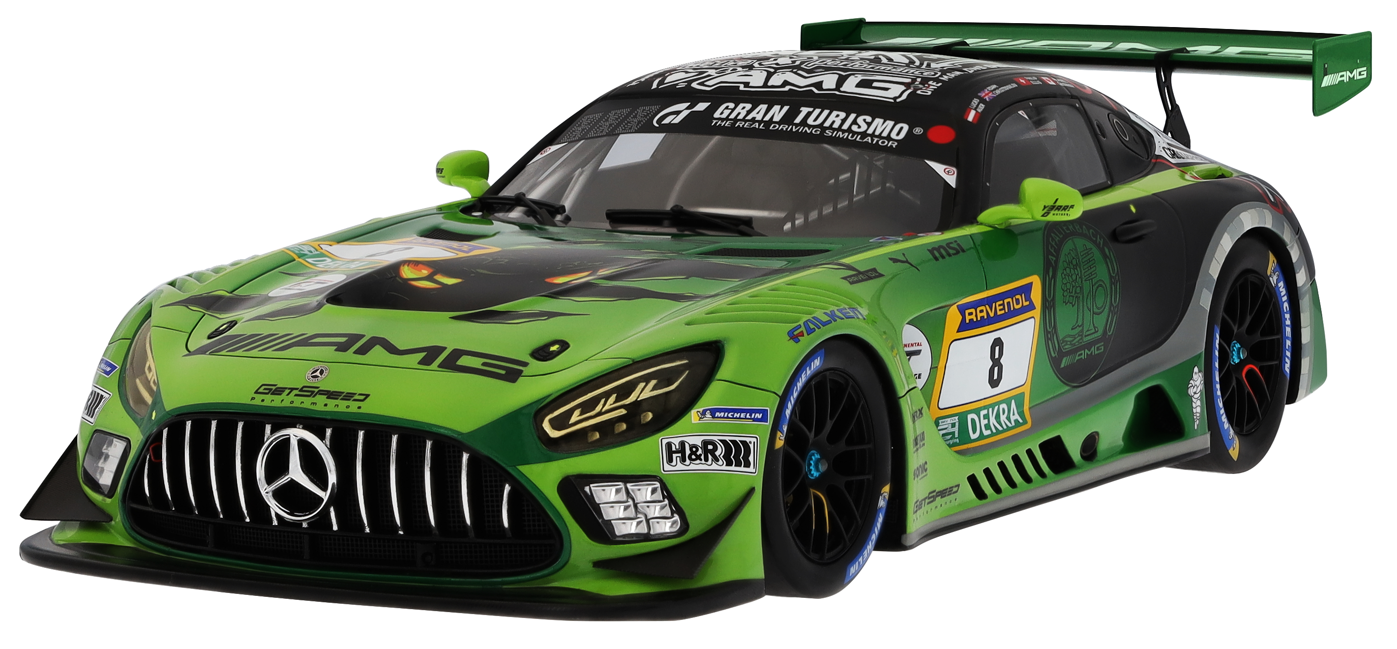 Mercedes-AMG GT3, ADAC RAVENOL 24h Nürburgring 2024, C190 - green ljus magno, Minimax, 1:18