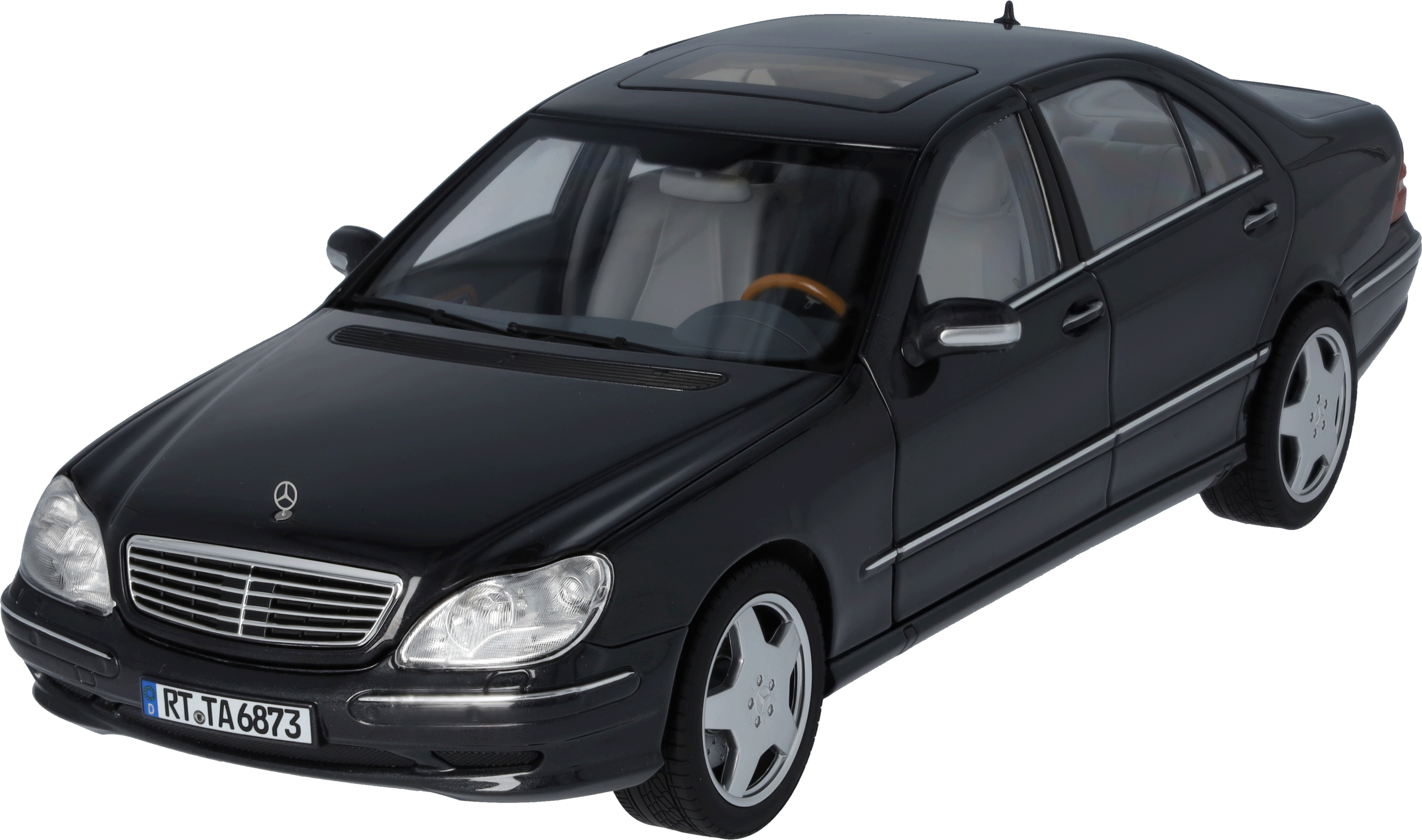 S 55 AMG, V220, (1999–2002) - tektitgrå, Norev, 1:18