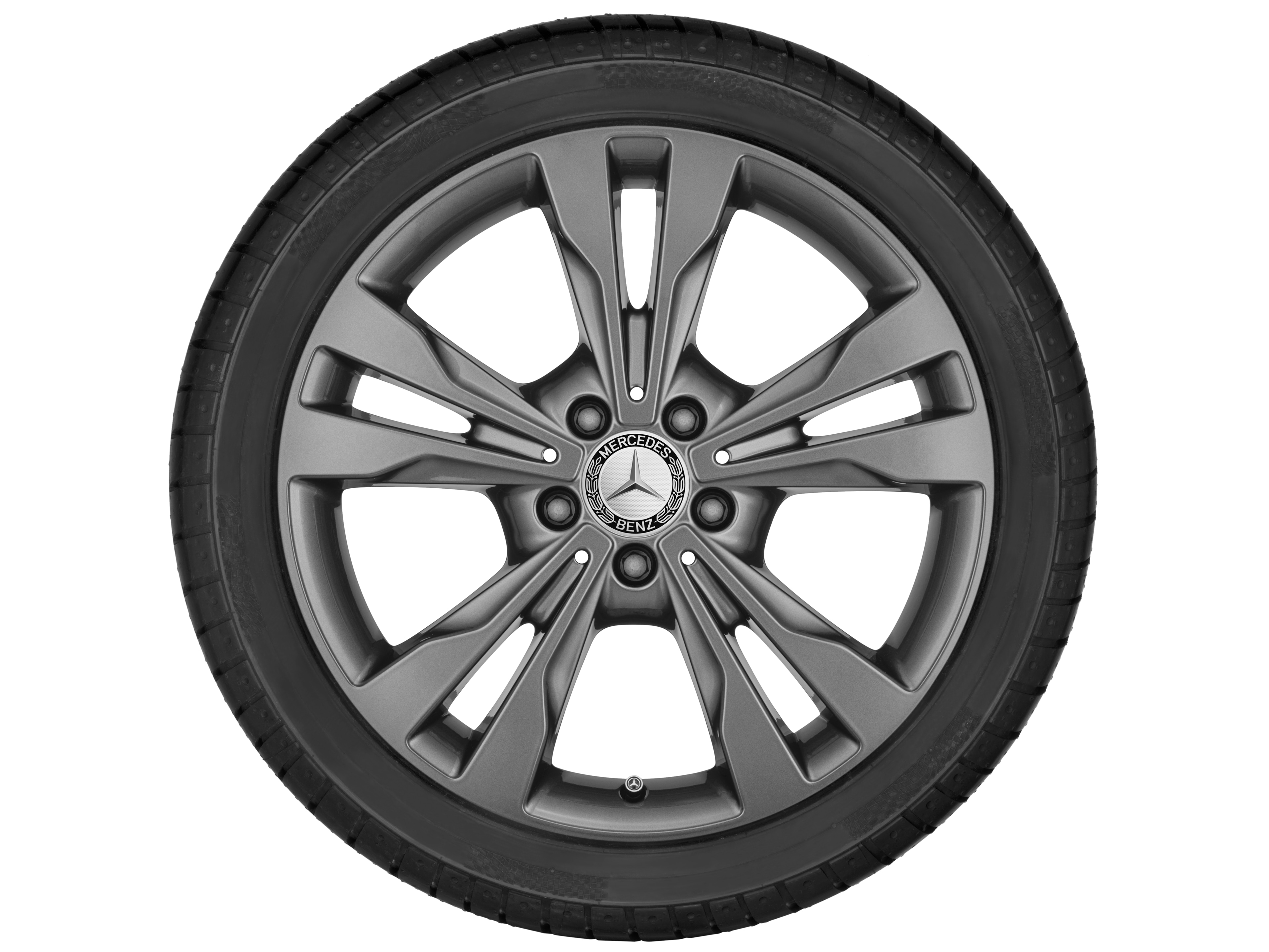 Fälg i 5-dubbelekerdesign, 45,7 cm (18 tum) - 7,5 J x 18 ET 52, tremolitmetallic, lackerad