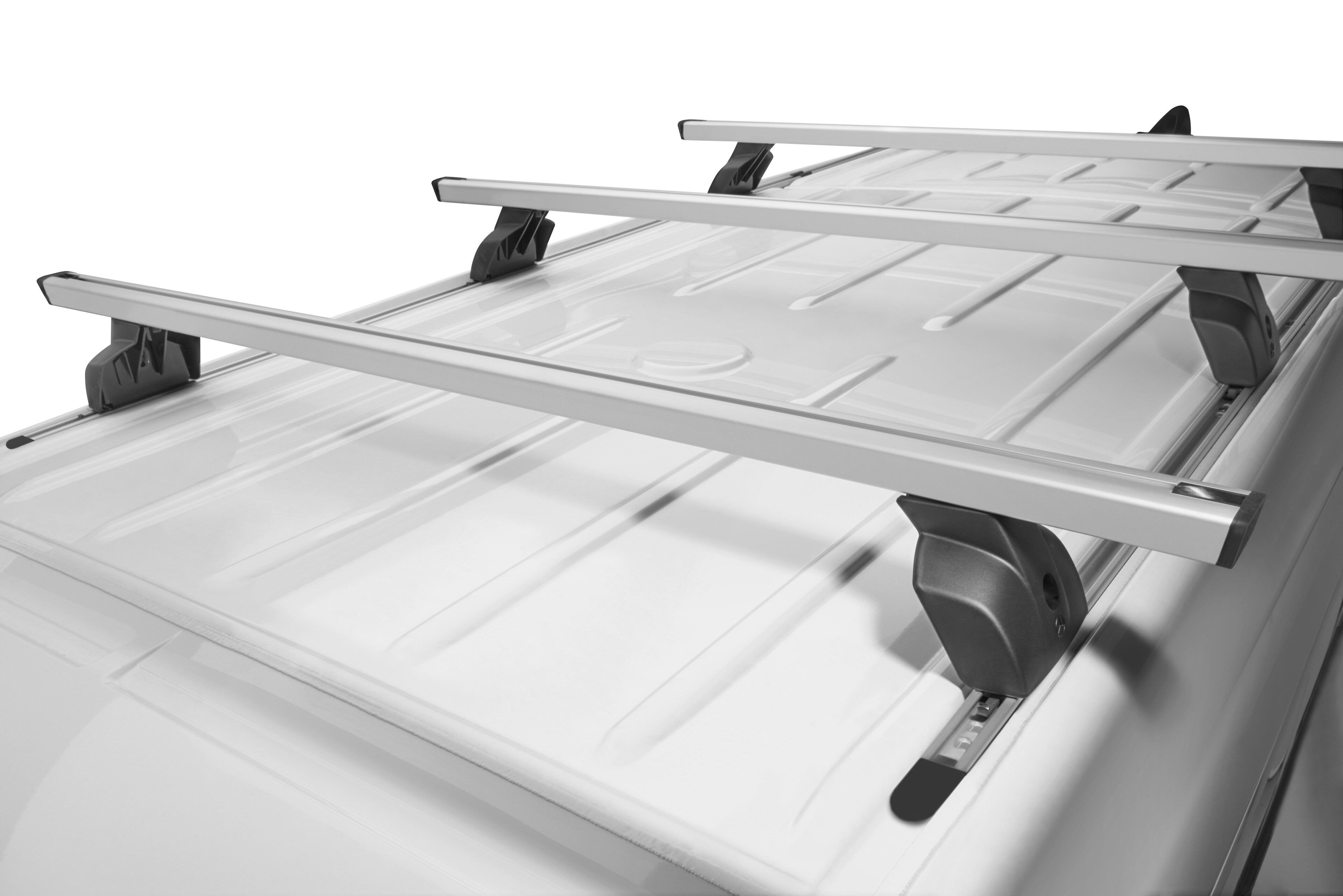 Takräcke, tre tvärbågar - Aluminium / Stål, silverfärg / svart