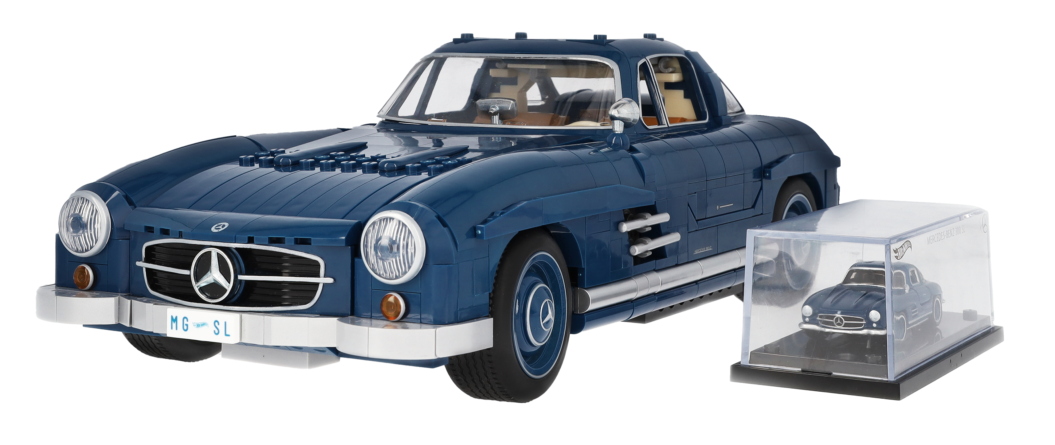 300 SL W 198 (1954–1957), Klämkomponentmodell - blå, Mattel, 1:12