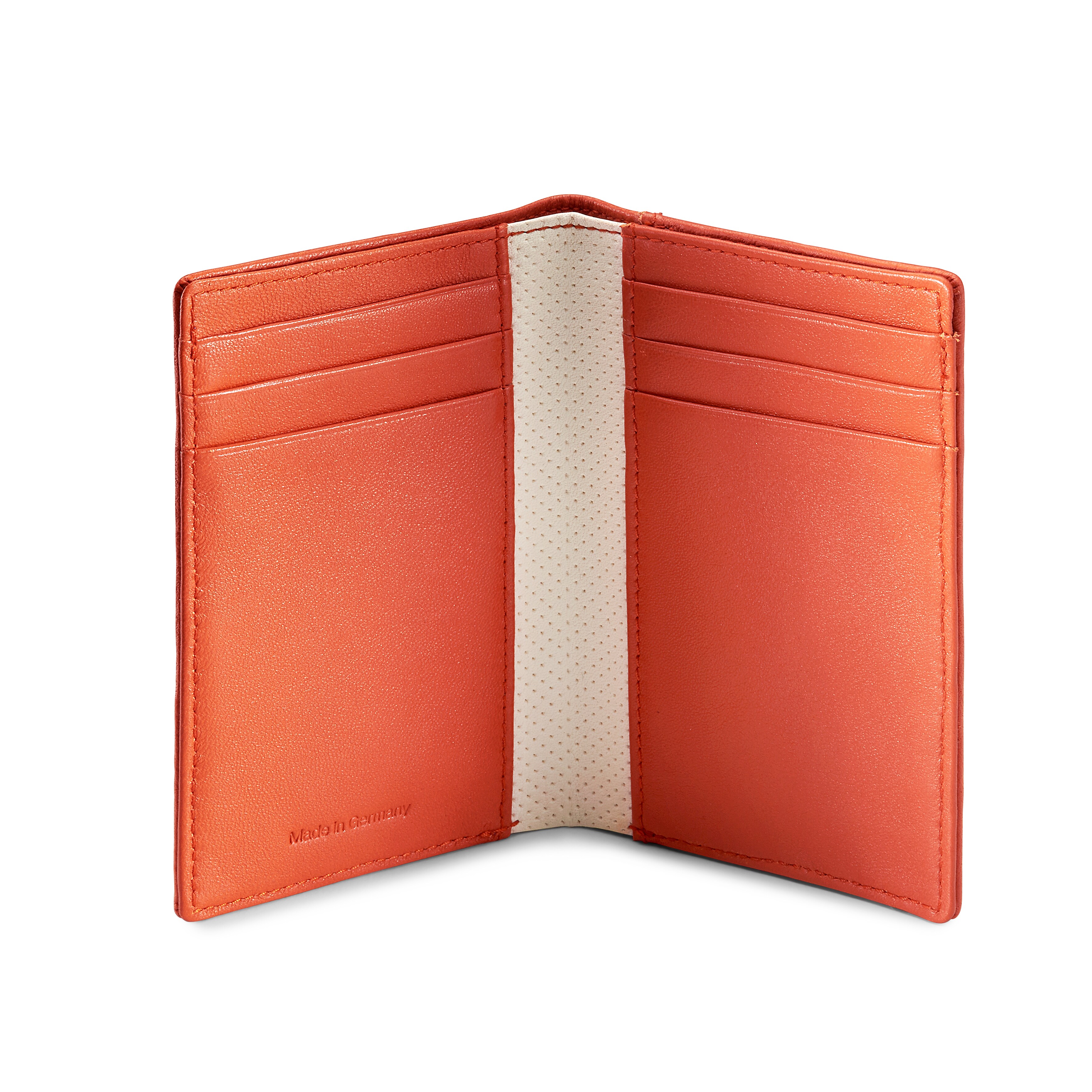 Miniplånbok, Mercedes-Maybach - orange, Läder
