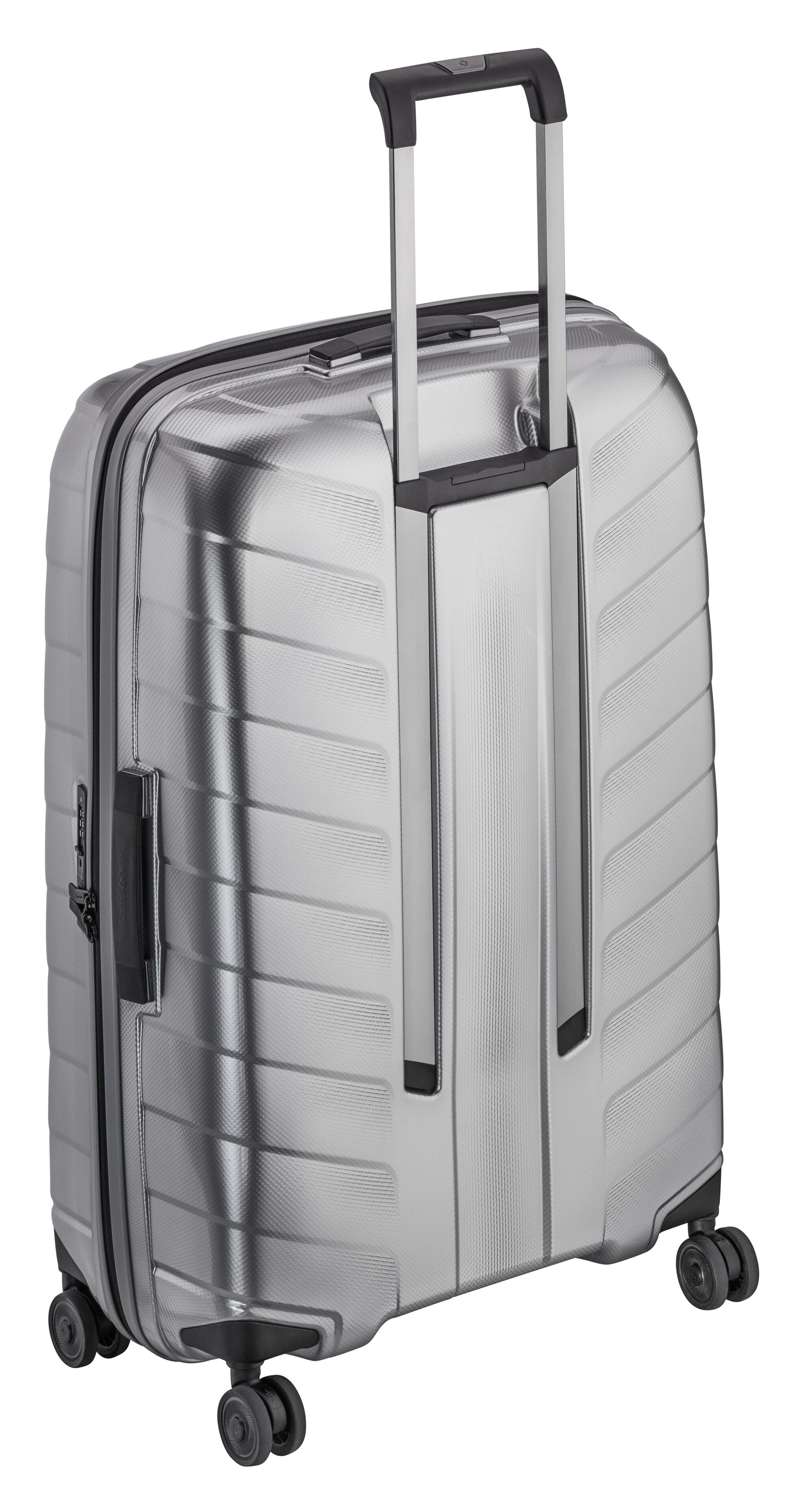 Resväska, Spinner 75 - silverfärg, Polypropylen / Polyester, Samsonite, 97 l