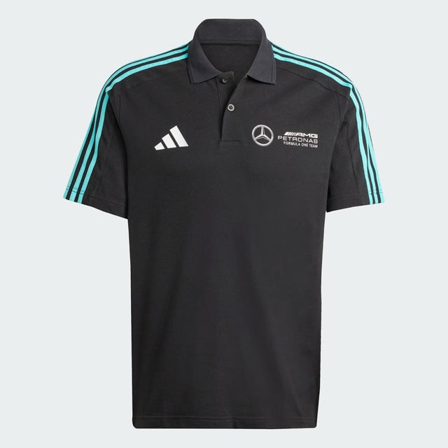 Pikétröja, herr, Mercedes-AMG F1 - svart, M
