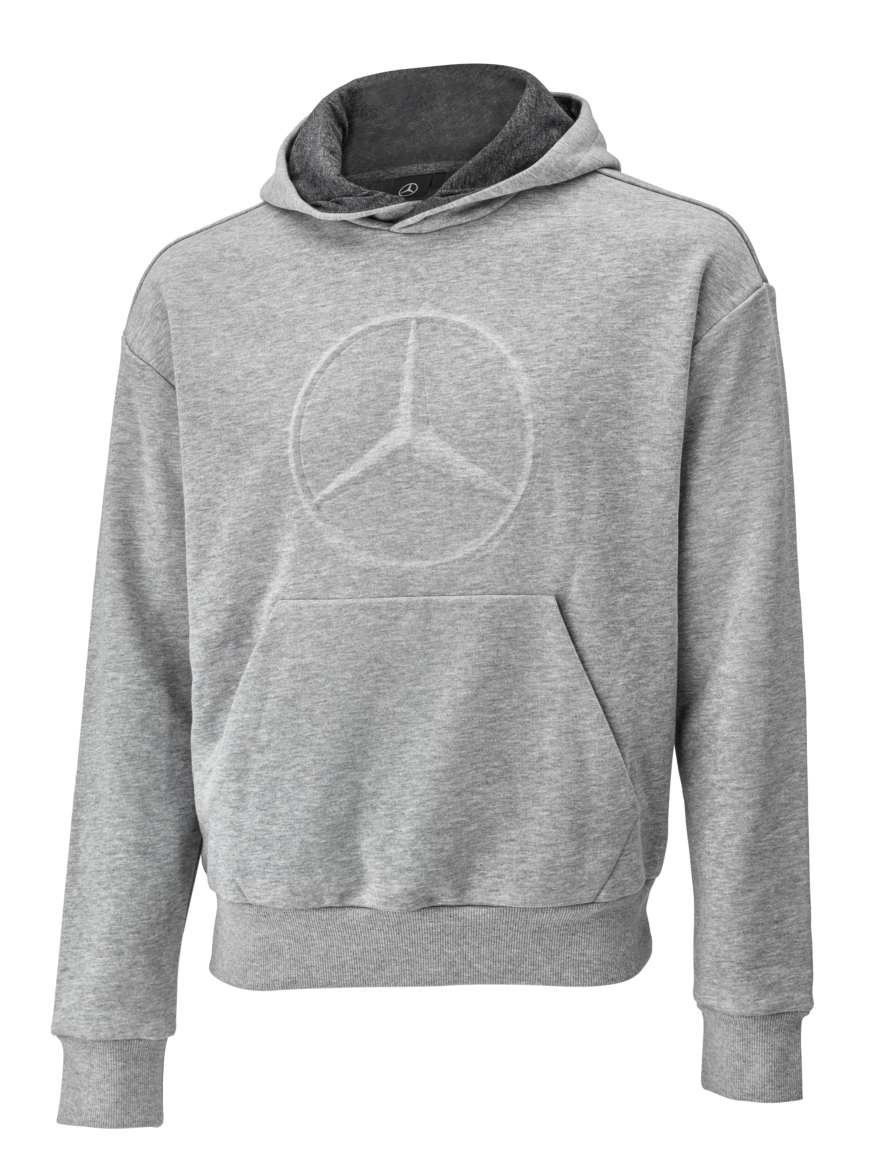 Huvtröja unisex - gråmelerad, XXL