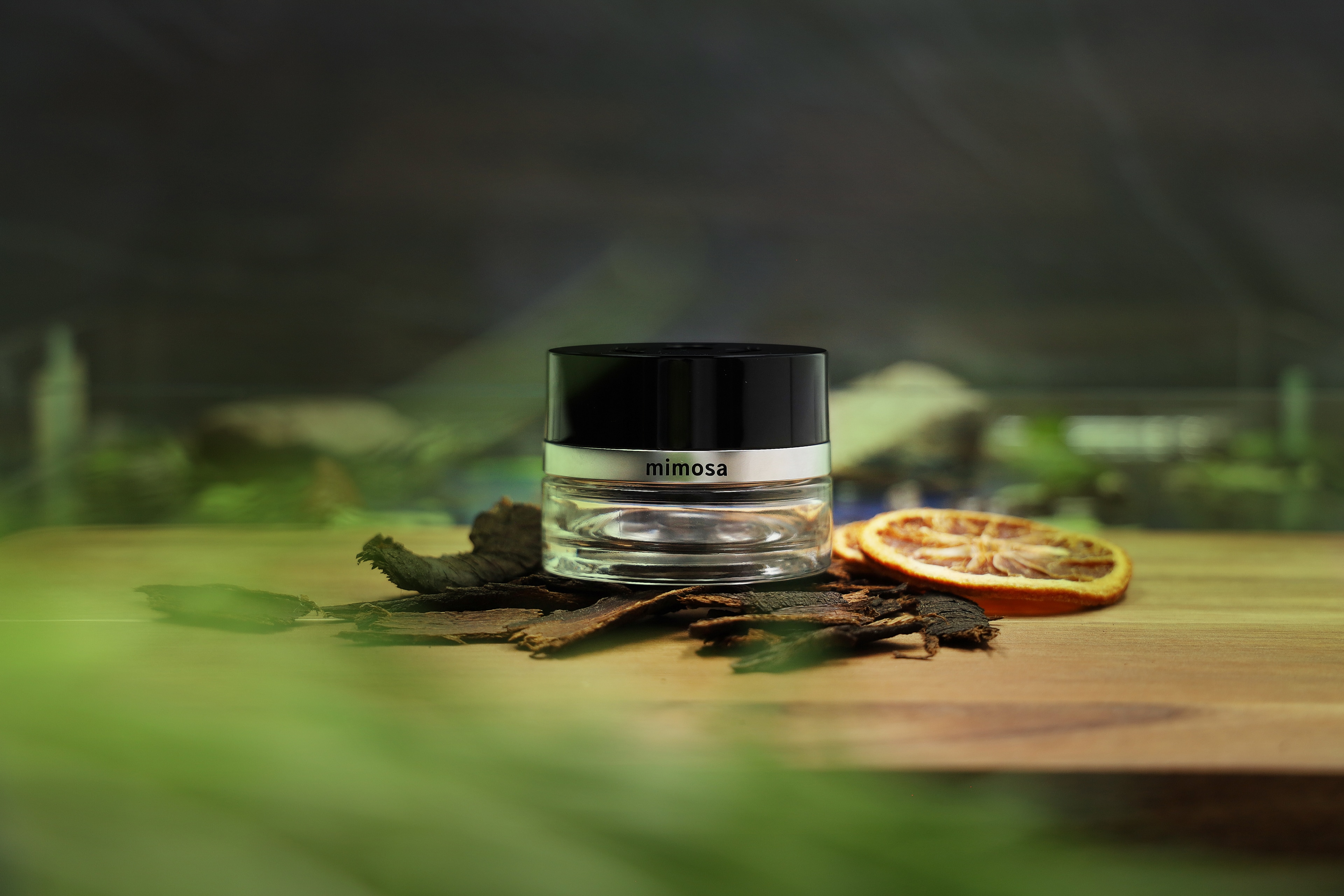 Parfymflaska, Nr 6 MOOD mimosa - transparent / svart, Glas, 15 ml