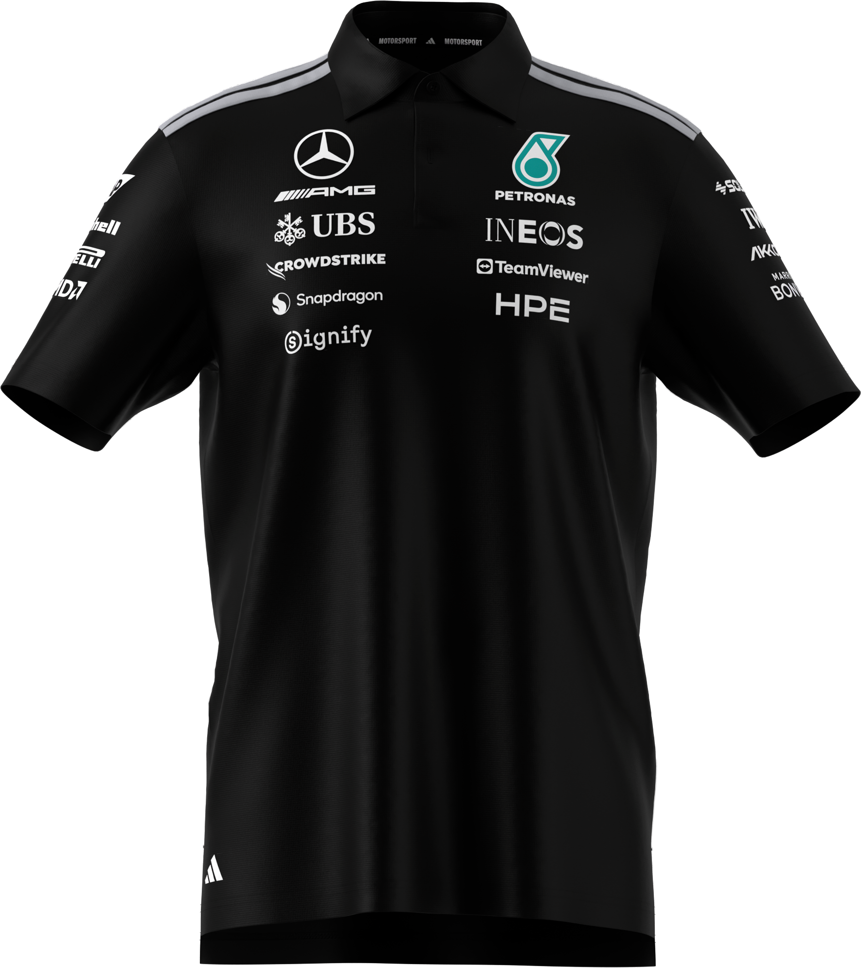 Pikétröja, herr, Team, Mercedes-AMG F1 - svart, M