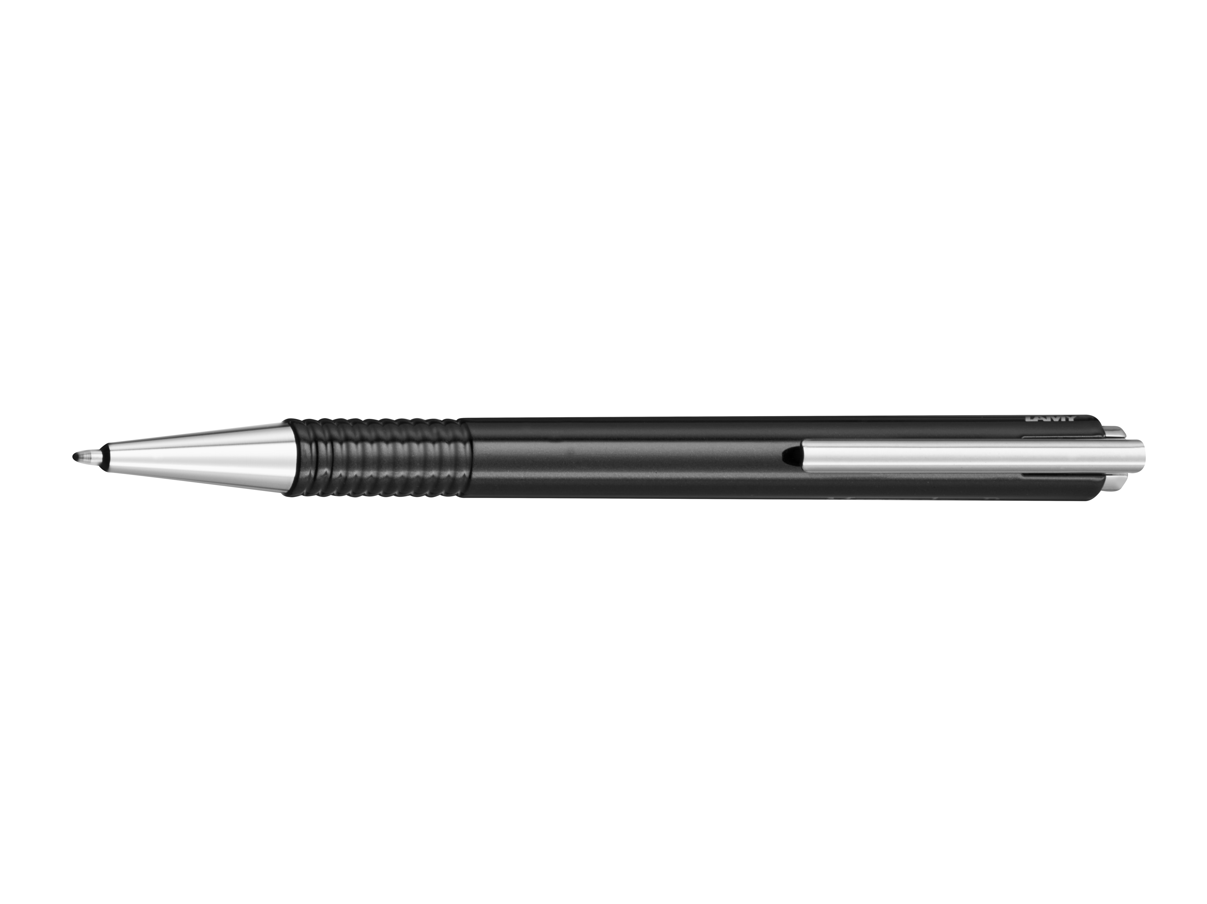 Kulspetspenna, LAMY logotyp - svart / silverfärg, Plast / Rostfritt stål, Lamy