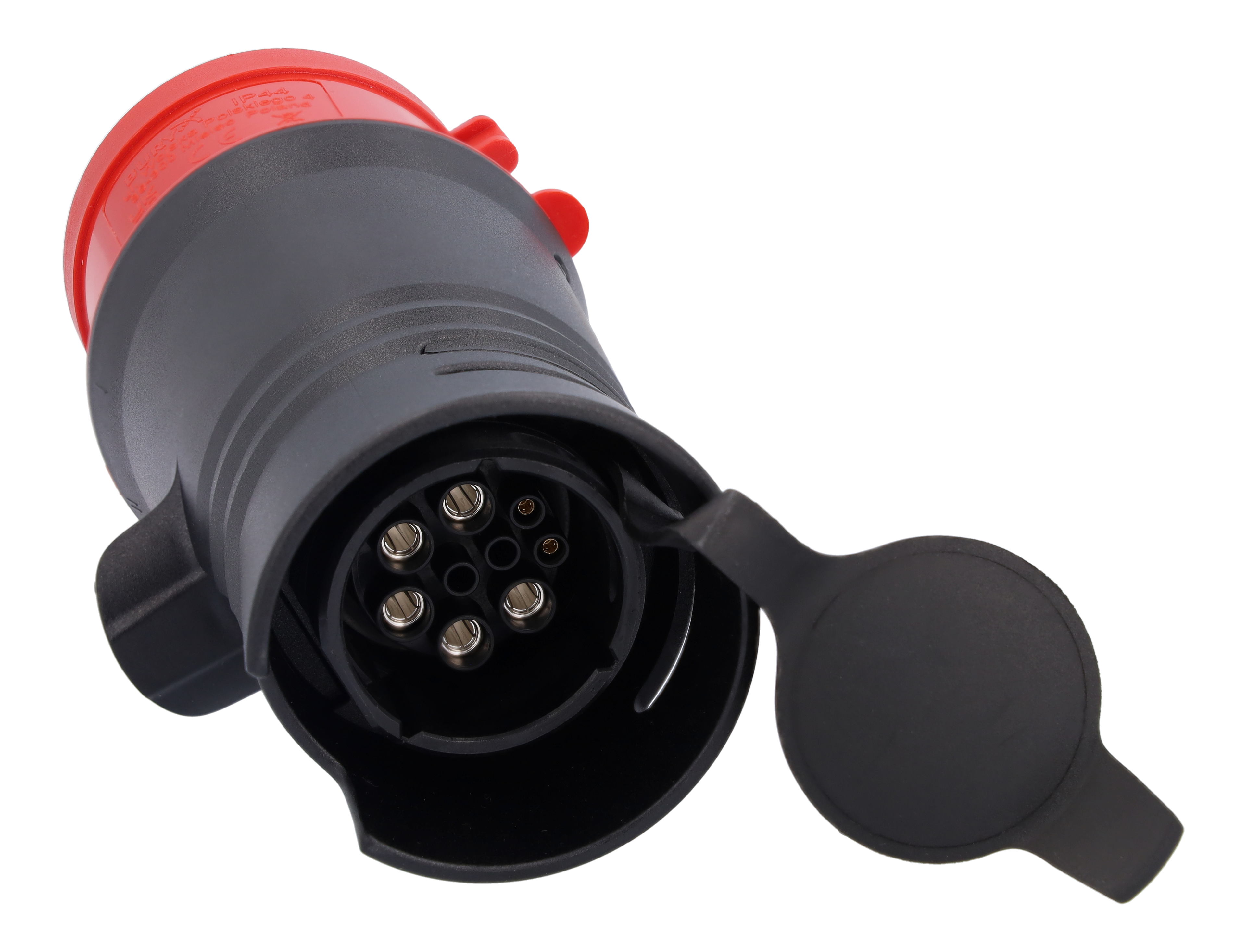 Flexibelt laddningssystem Pro, Adapter, CEE 32/3-fas - Plast, svart, Vänsterstyrda/högerstyrda bilar