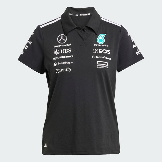 Pikétröja dam, Team, Mercedes-AMG F1 - svart, XL