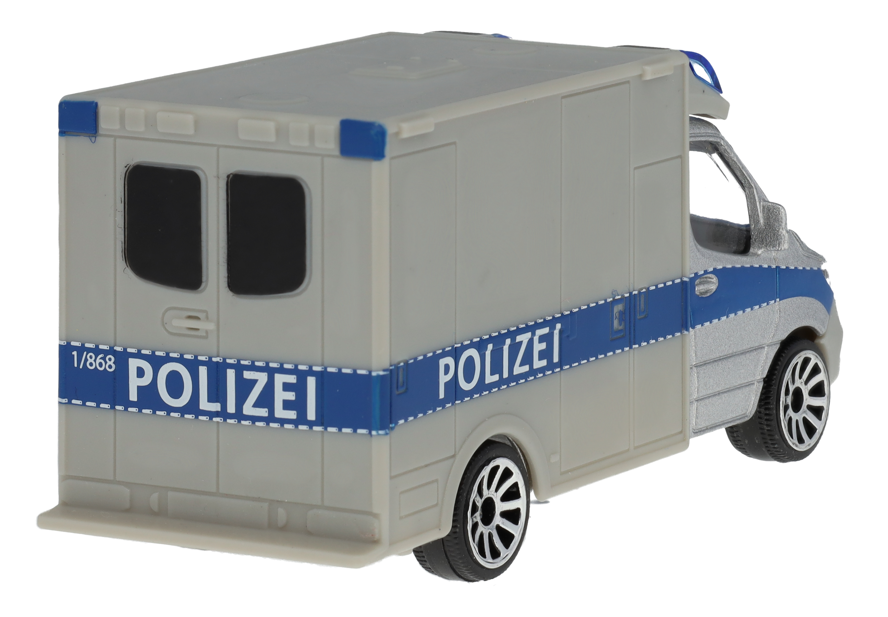 Sprinter, Polis - silverfärg, Majorette, 7,62 cm (3 tum)