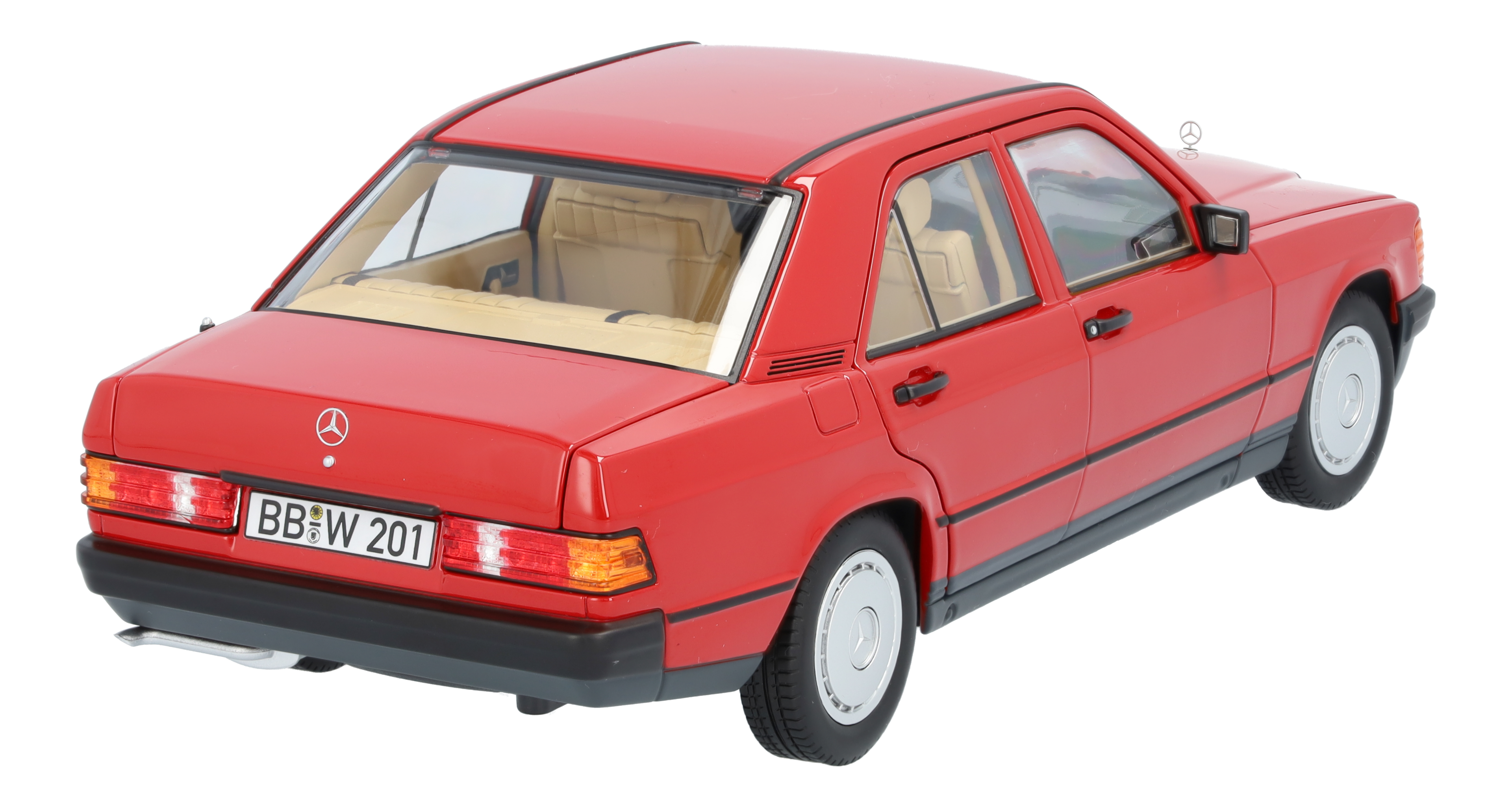 190 E W 201 (1982–1988) - röd, Norev, 1:18