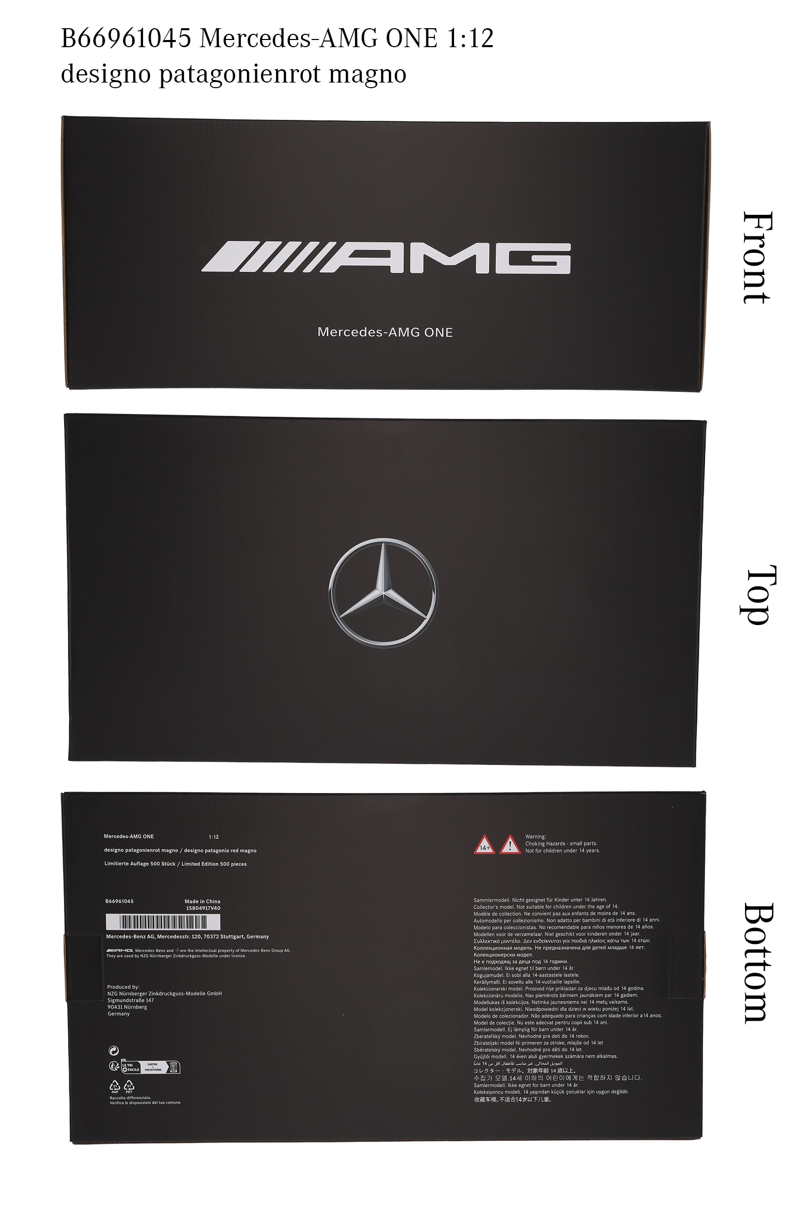 Mercedes-AMG ONE, C298 - designo patagonienröd magno, NZG, 1:12