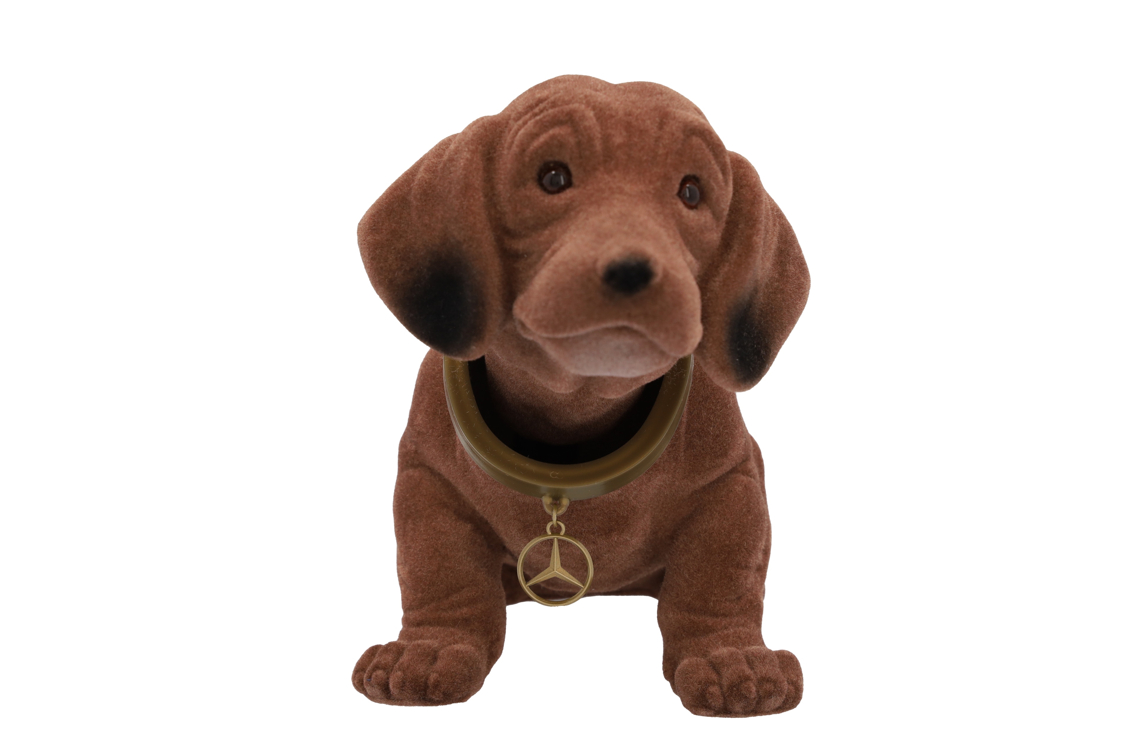 Nickehund - brun, Plast