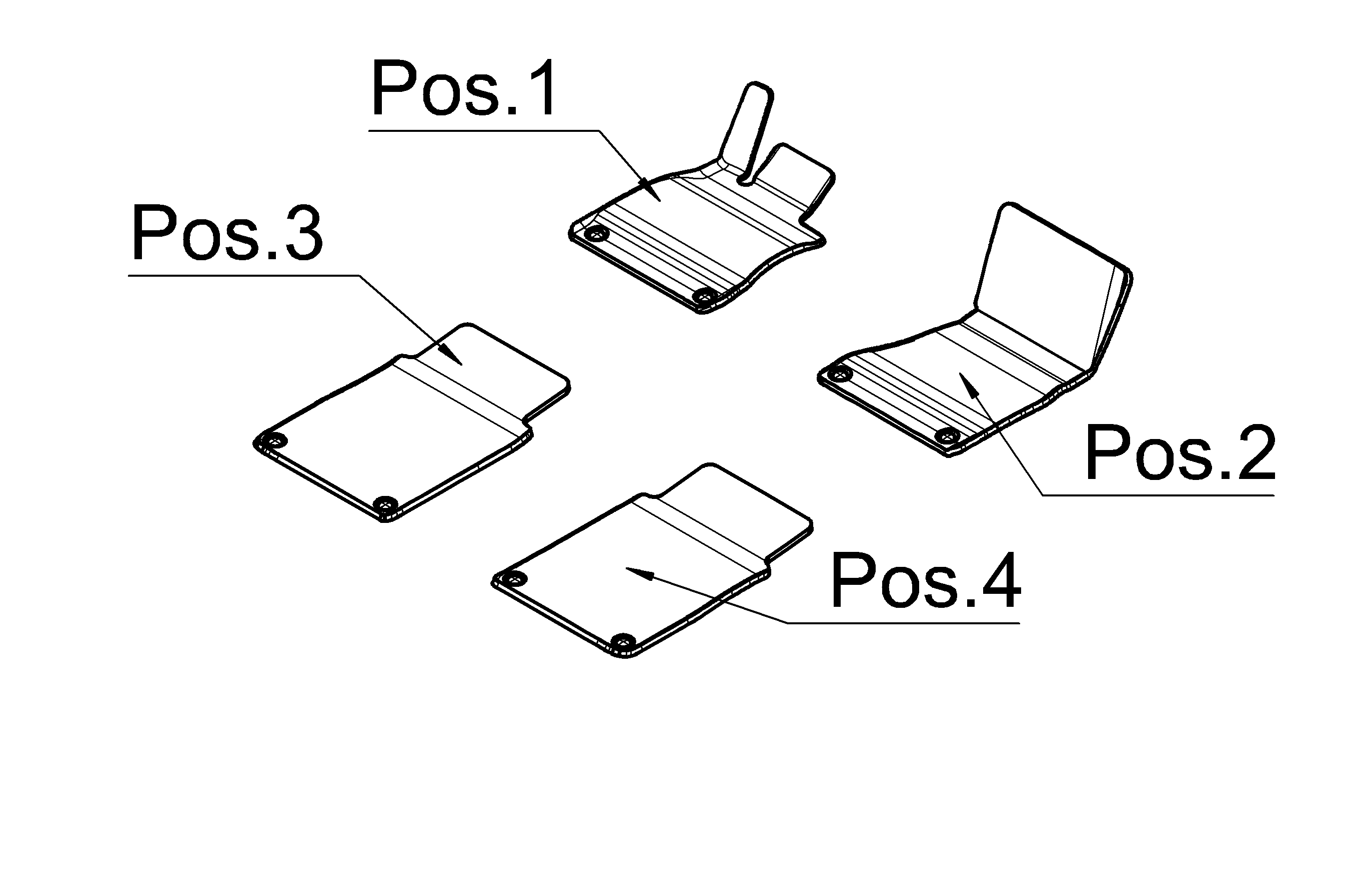 Bilmattor EXCLUSIV, Set, 4-delat - Vänsterstyrda bilar, bronsbrun