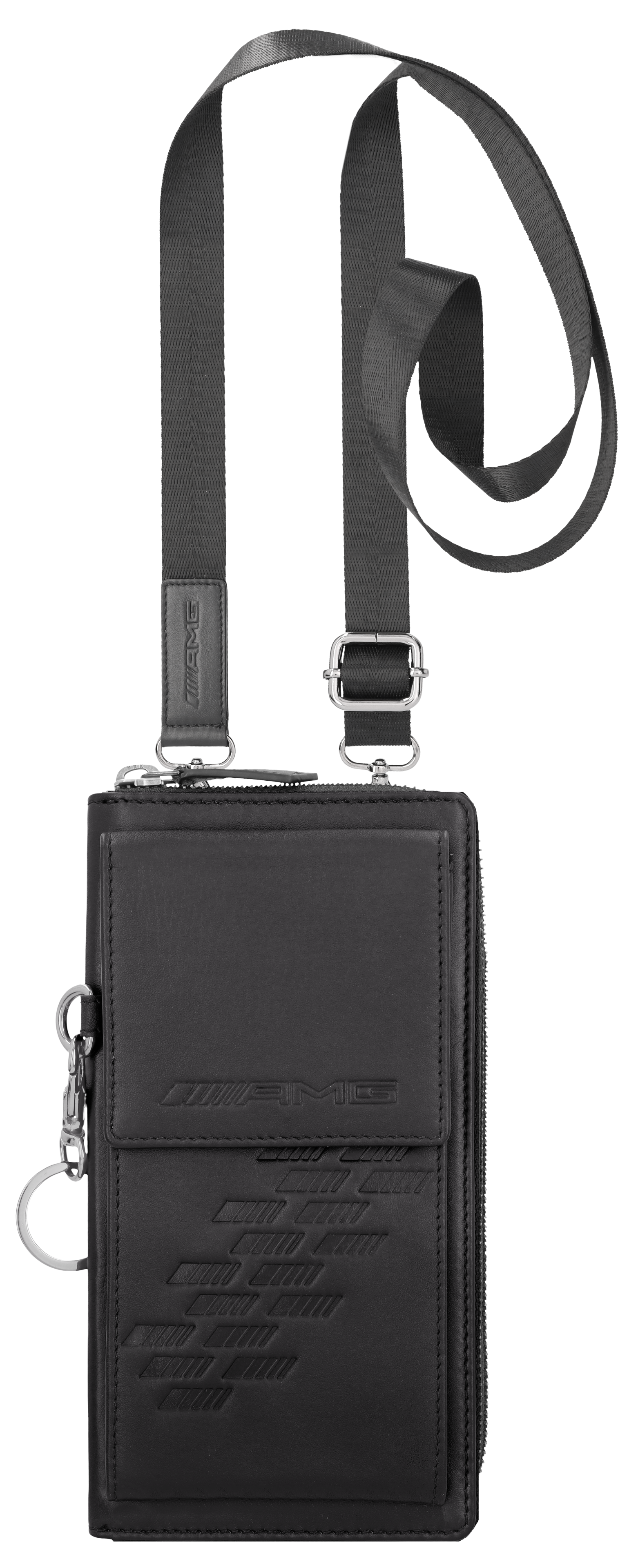 AMG-fodral för smartphone - svart, Nötskinn / Polyester