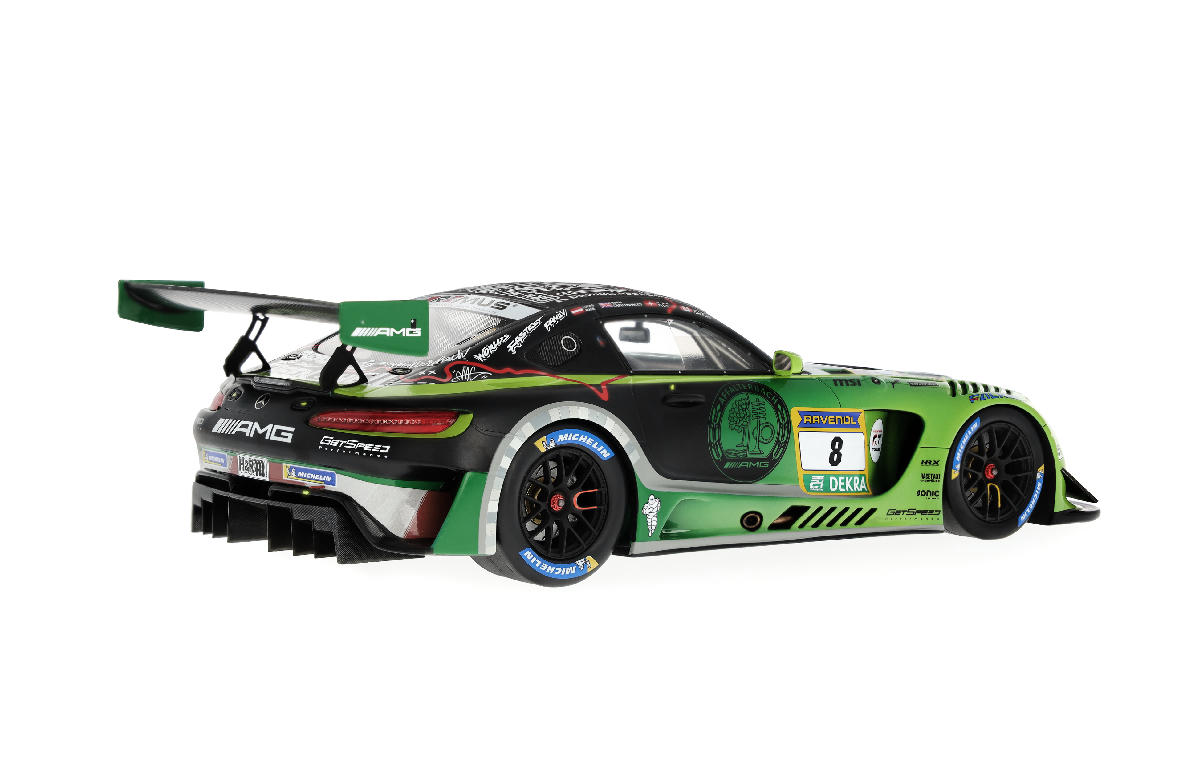 Mercedes-AMG GT3, ADAC RAVENOL 24h Nürburgring 2024, C190 - green ljus magno, Minimax, 1:18