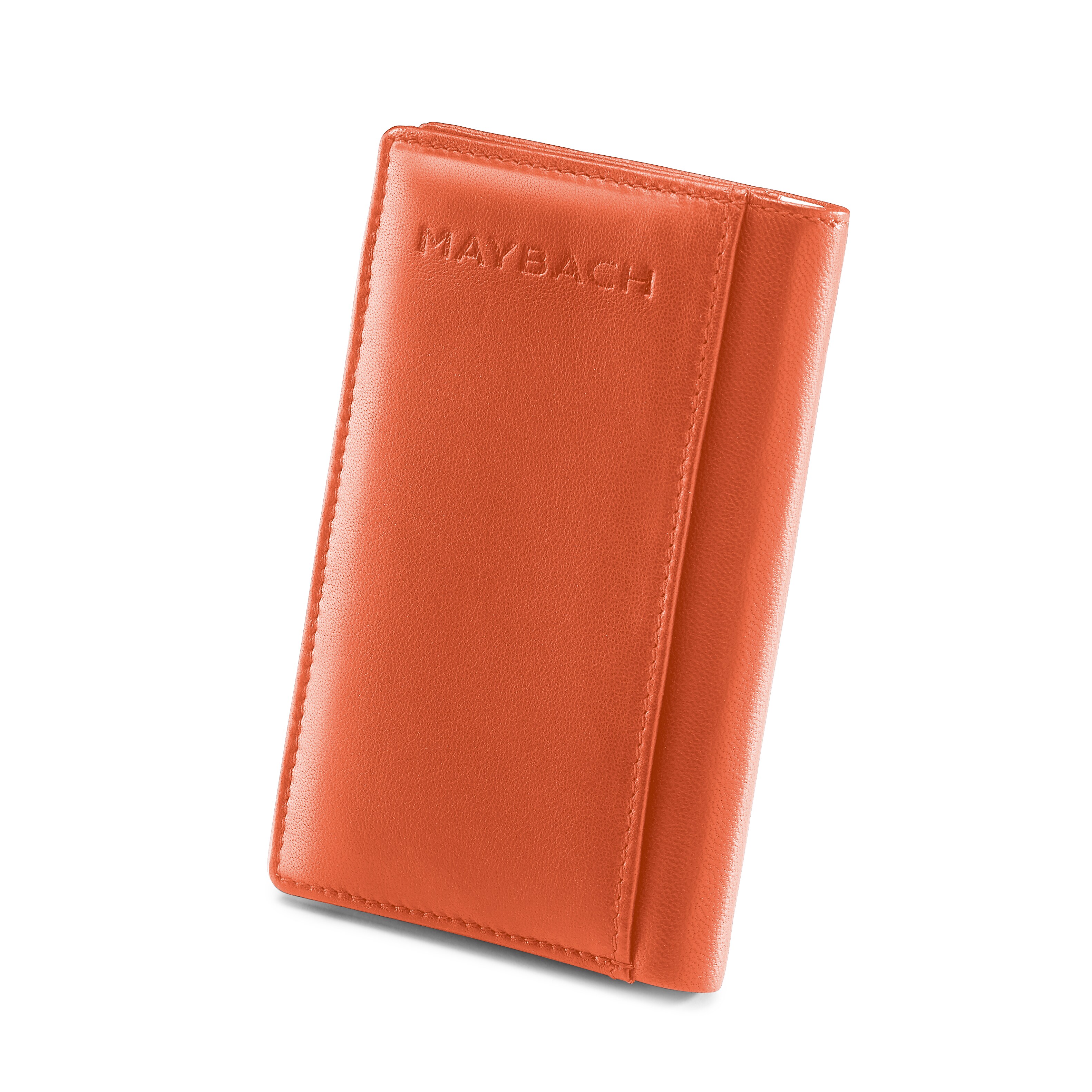 Miniplånbok, Mercedes-Maybach - orange, Läder