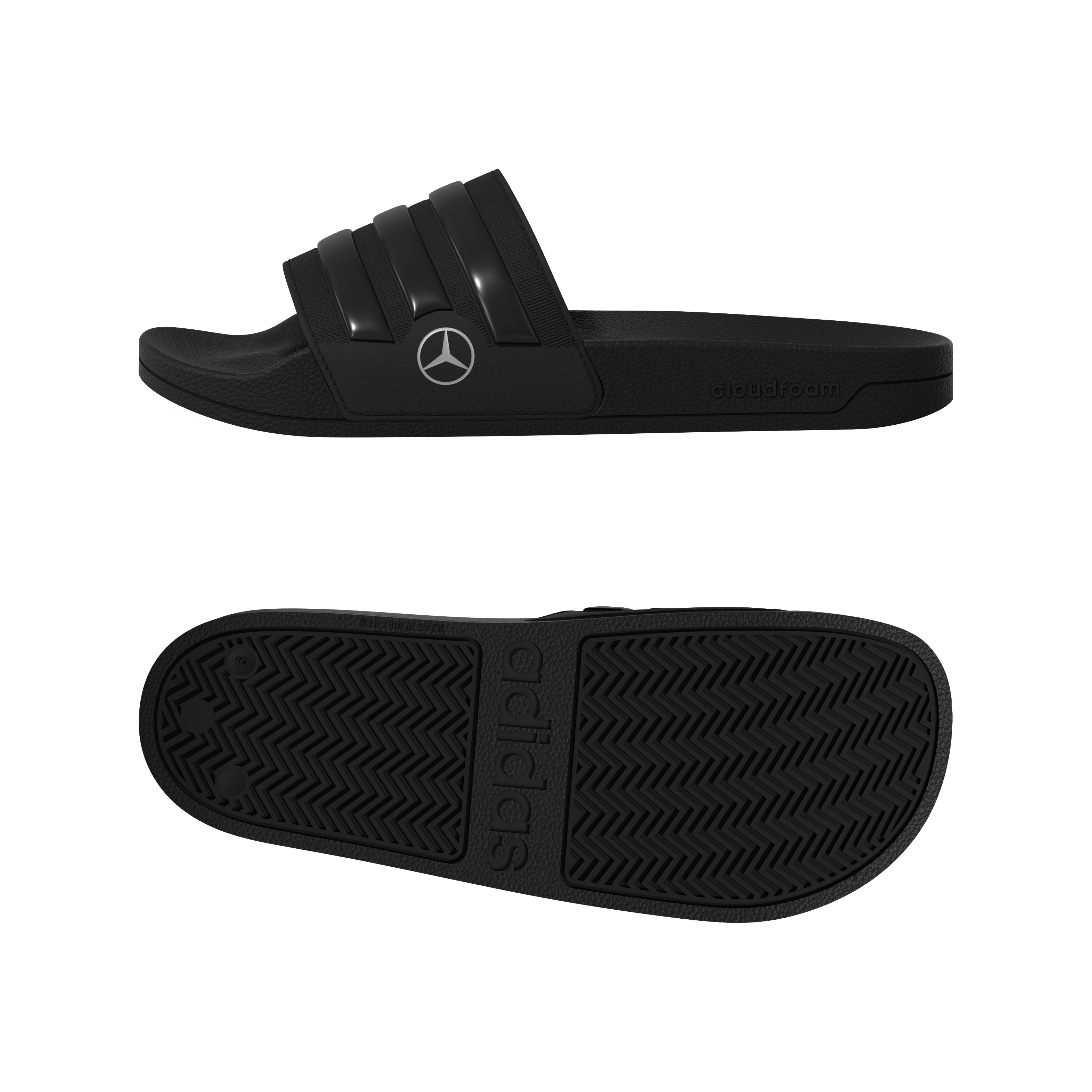 Badtofflor, Adilette - svart, 5, adidas