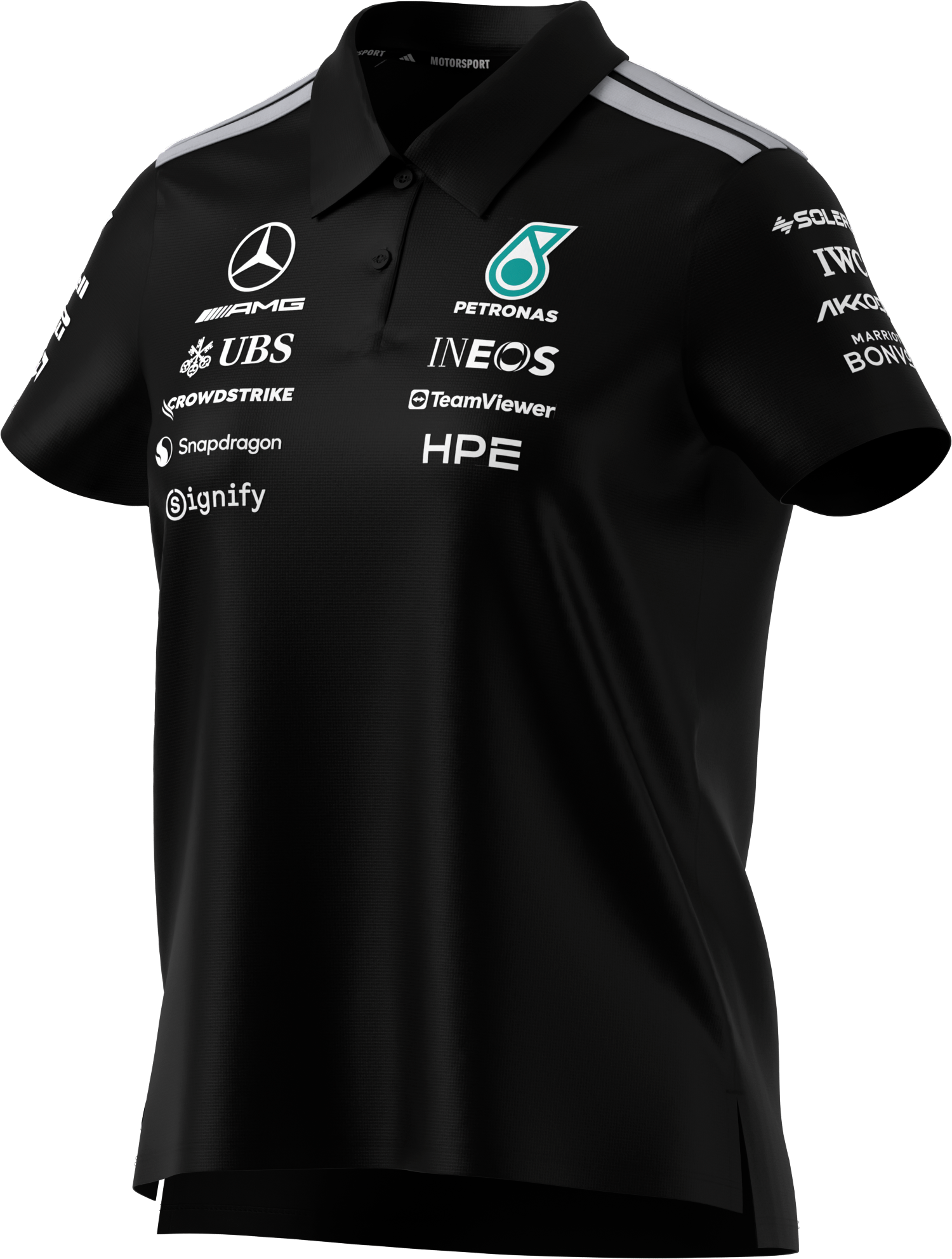 Pikétröja dam, Team, Mercedes-AMG F1 - svart, XS