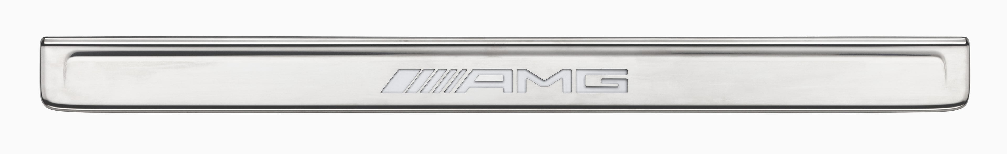 Utbytbart skydd för belyst instegslist, AMG, fram, 2 st. - Rostfritt stål, silverfärg / vit