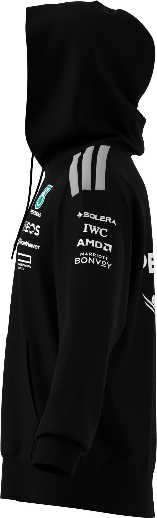 Sweathoody herrar, Förare, Mercedes-AMG F1 - svart, M