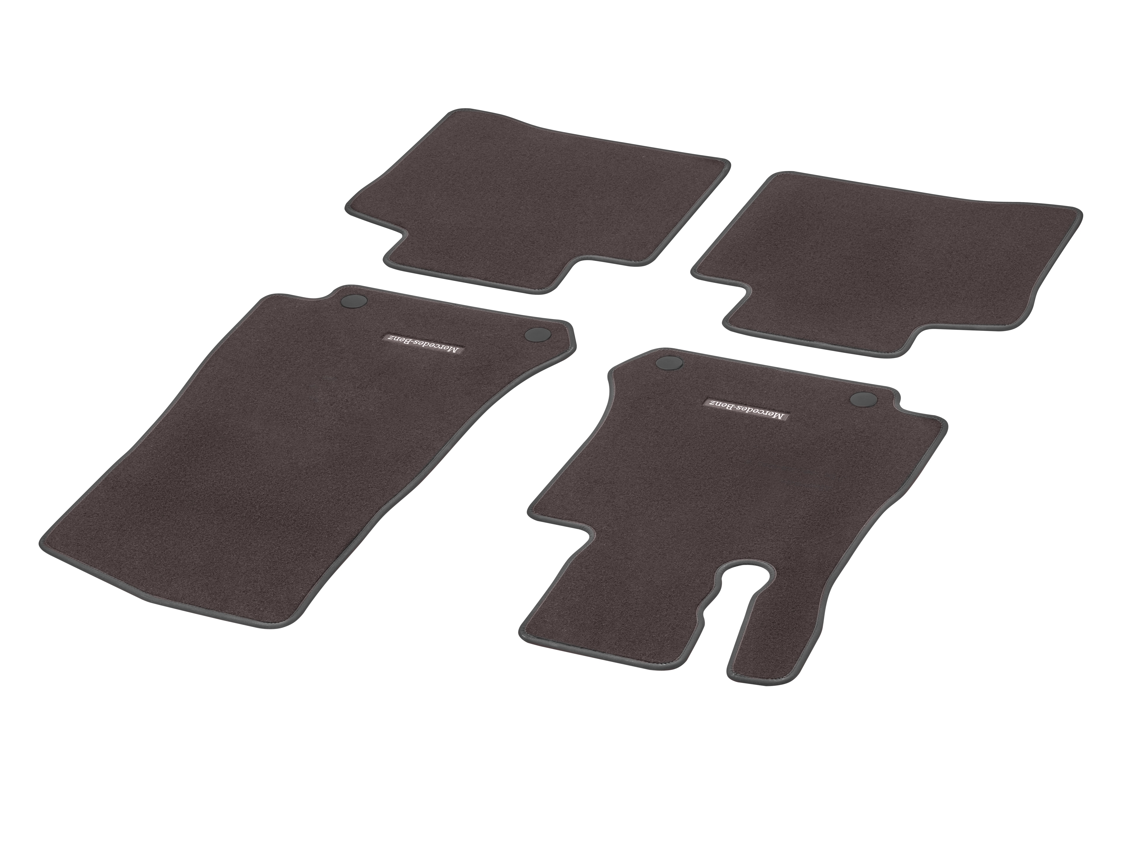 Bilmattor CLASSIC, Set, 4-delat - Vänsterstyrda bilar, espressobrunt